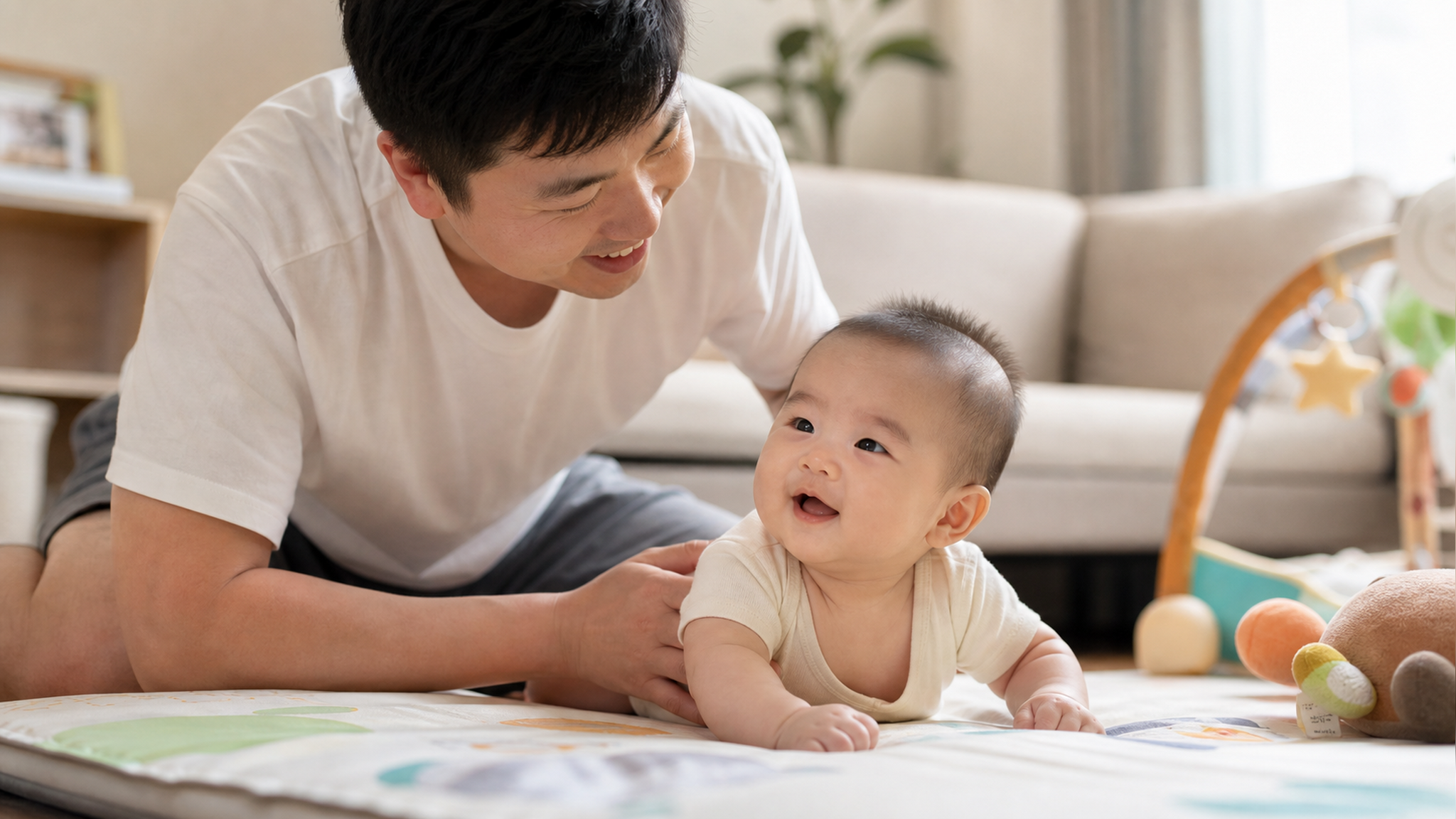 A warm and realistic photography of a young Chines