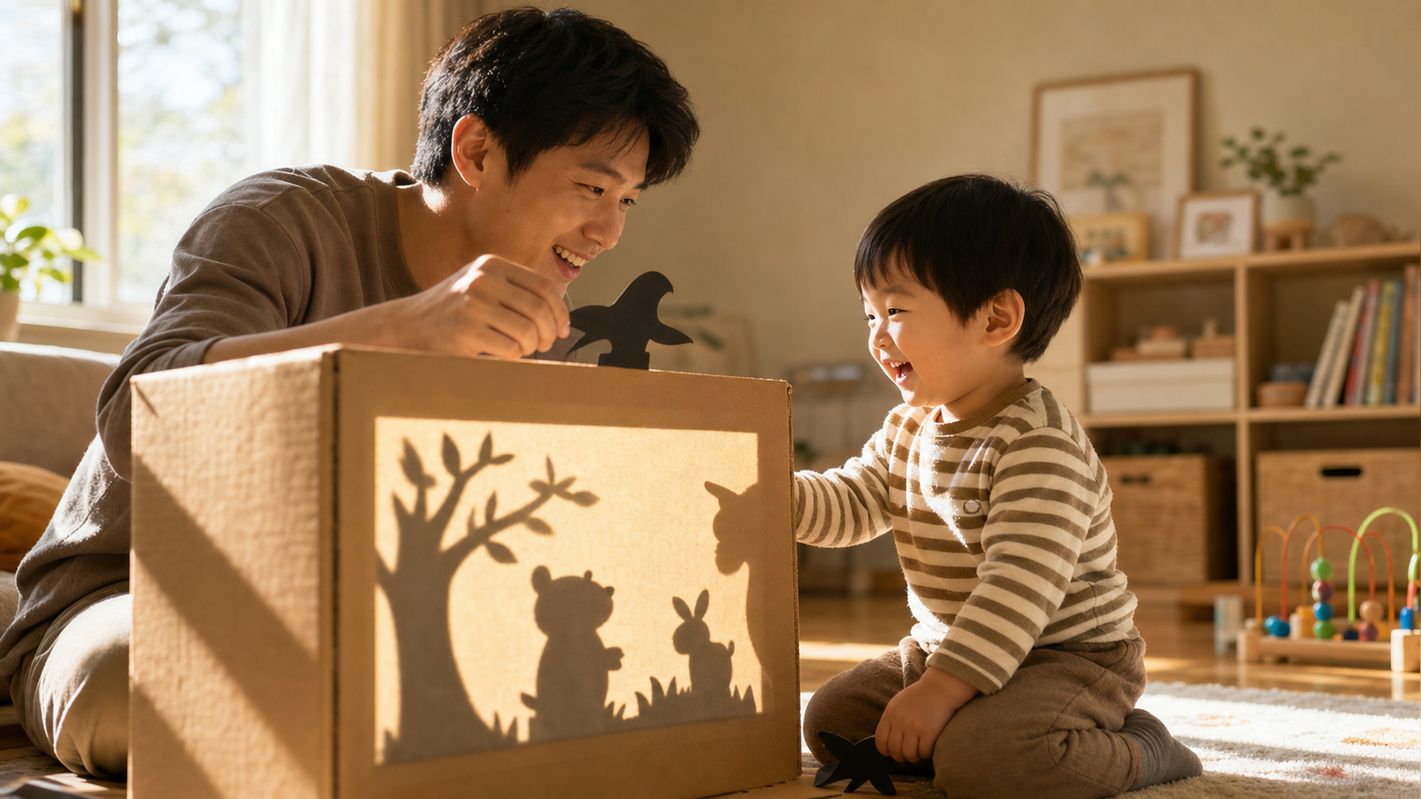 A warm and cozy indoor scene in the morning, sunli