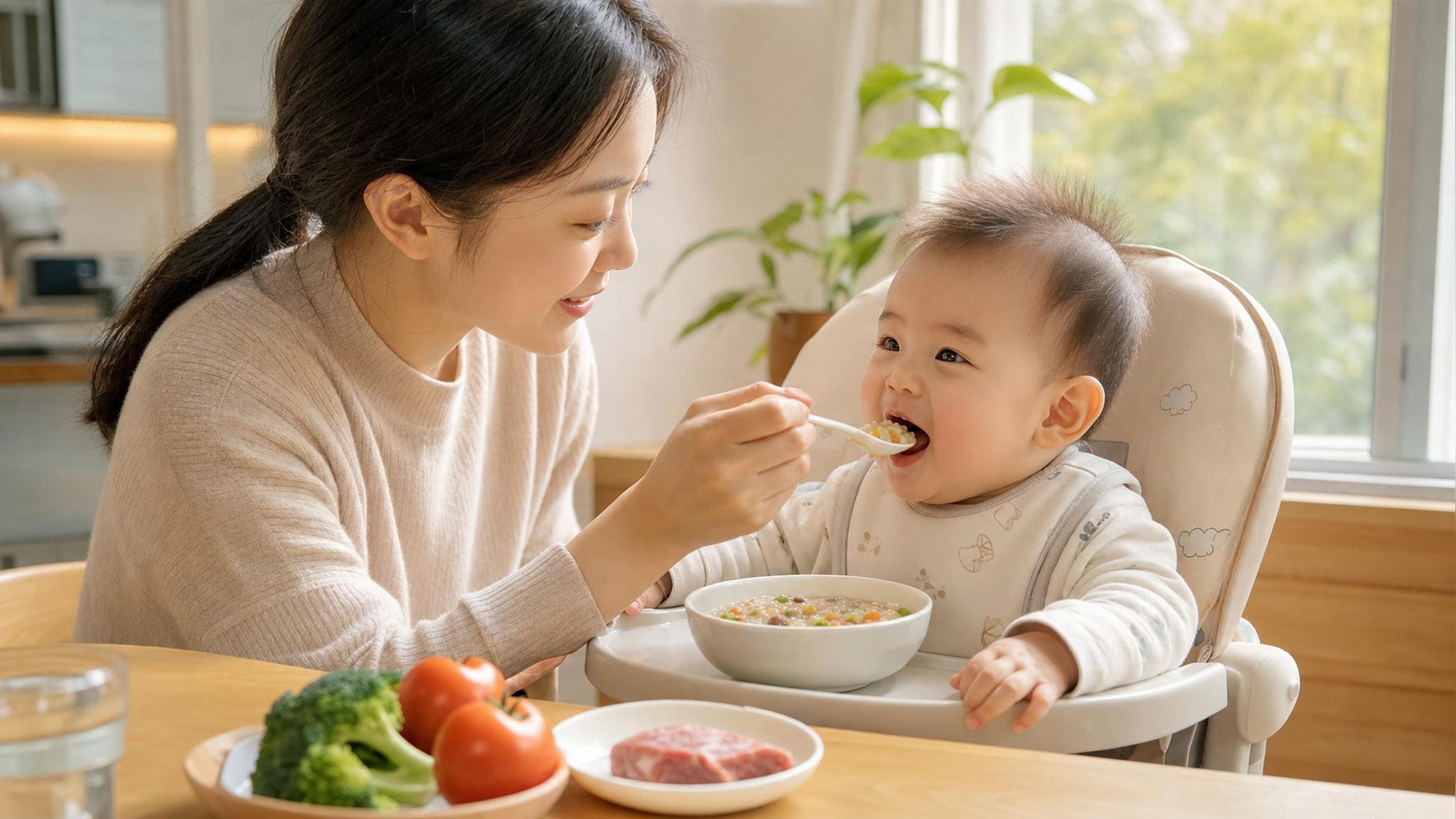 天热宝宝拒吃肉？3招搞定清爽高铁辅食