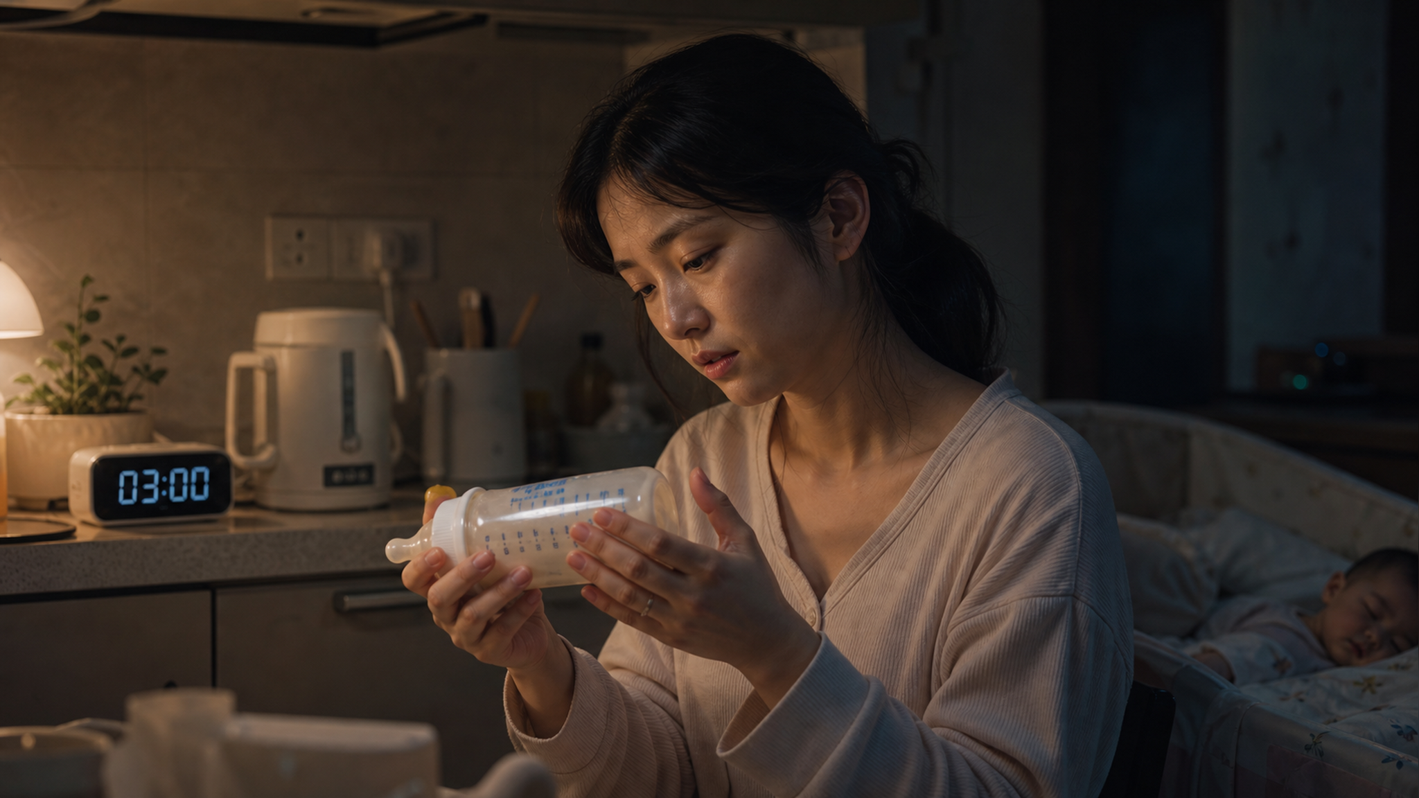 深夜宝宝吐奶崩溃？一招无泡冲奶法拯救
