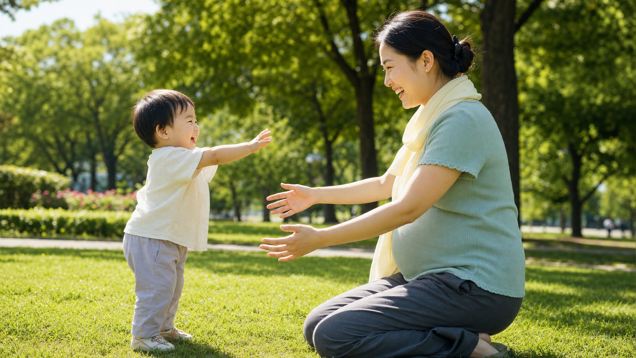 孕期带娃出游？这套清爽穿搭公式快抄
