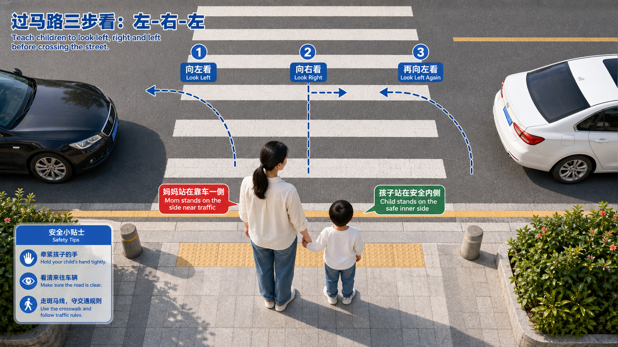 孩子突然挣脱冲向马路？这招能救命