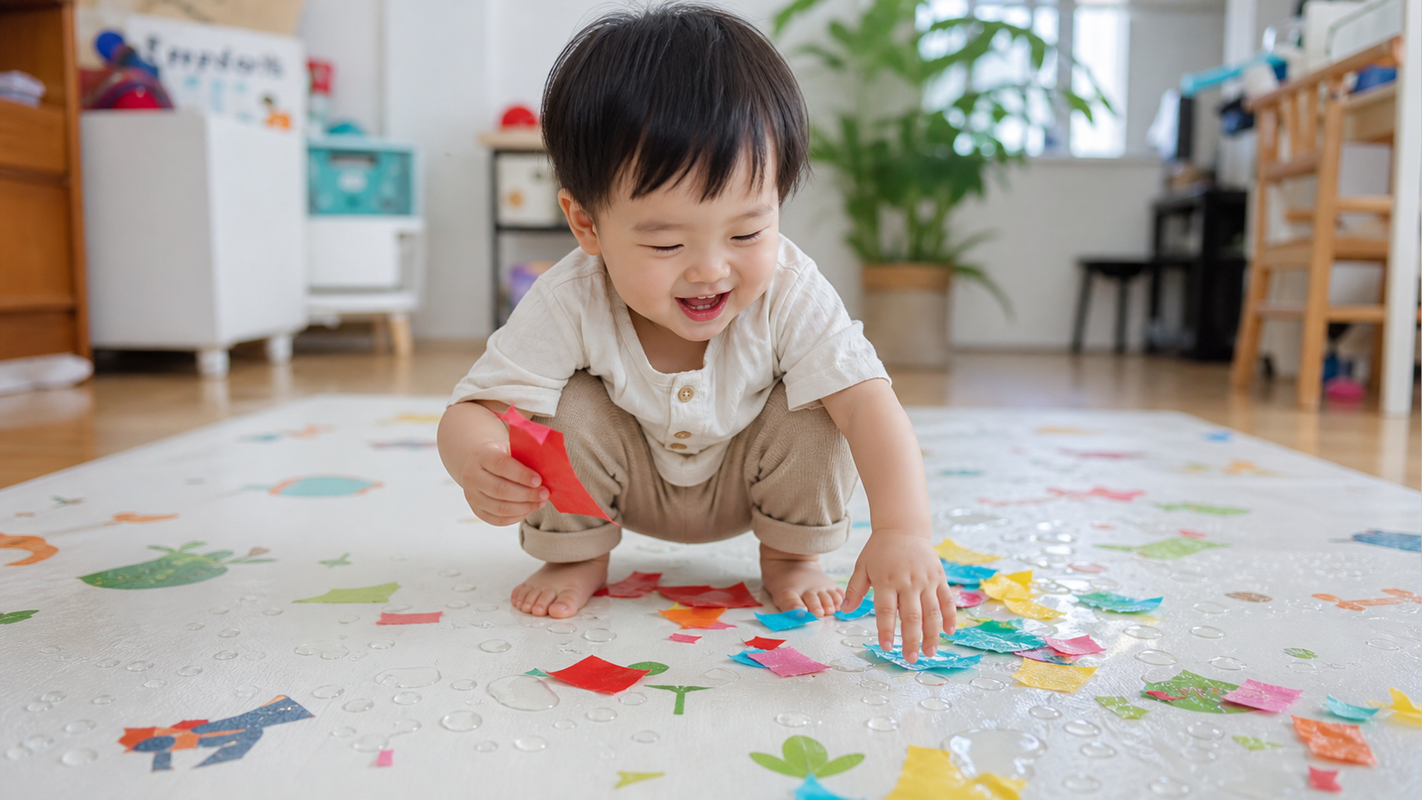 孩子爱撕纸玩水？别骂，他在偷偷变聪明