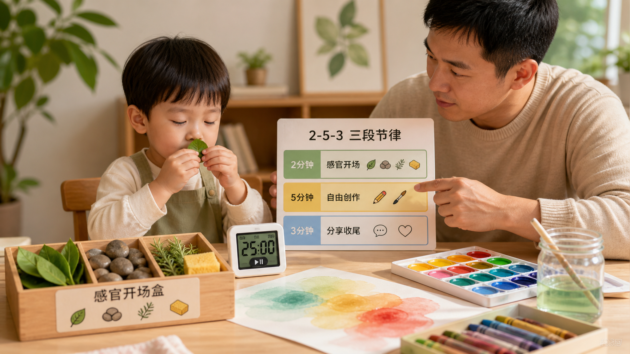 孩子画画坐不住别骂：用三段节律秒回专注