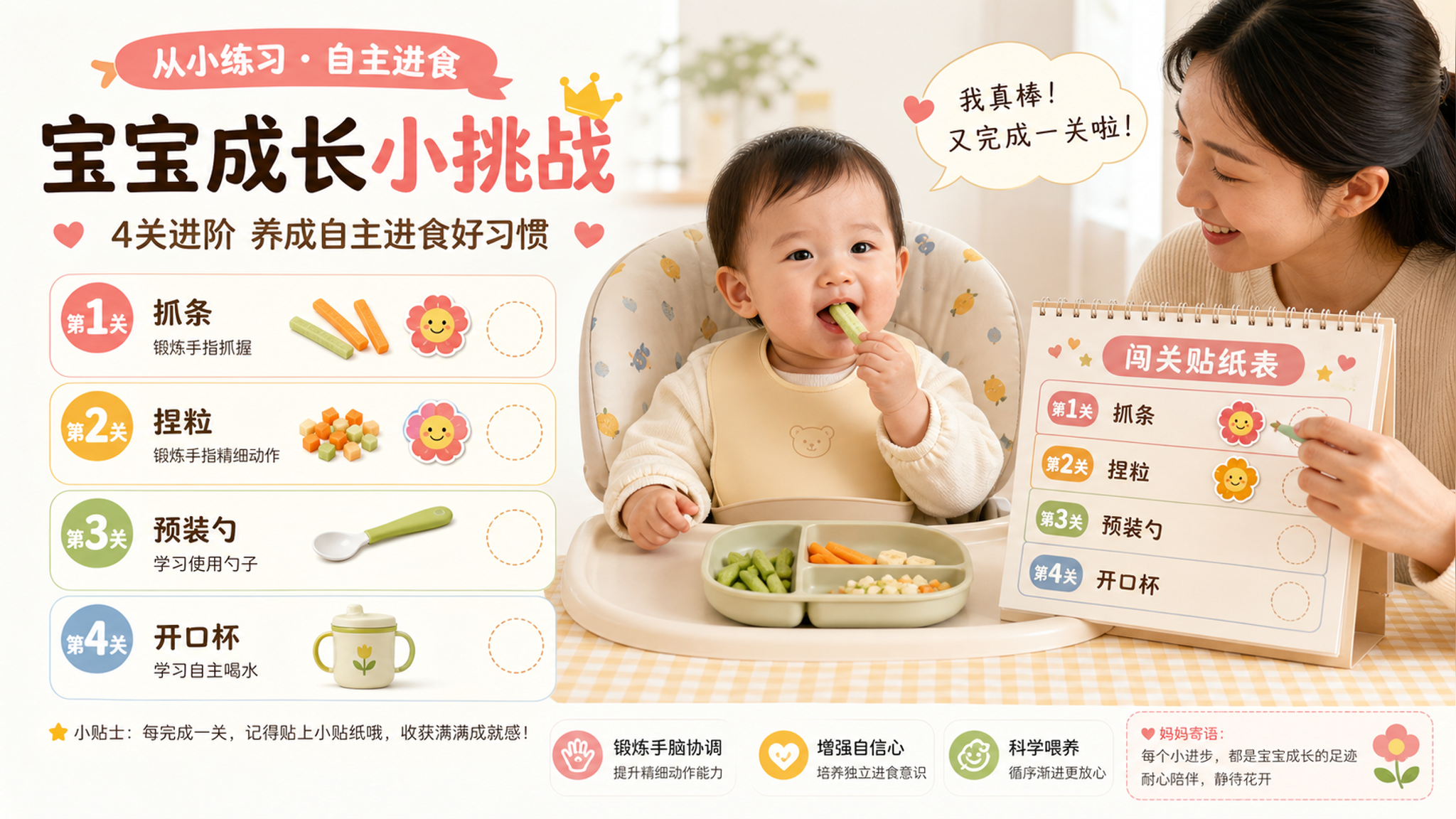 别被“出分榜”带跑：9-12月龄自喂闯关卡