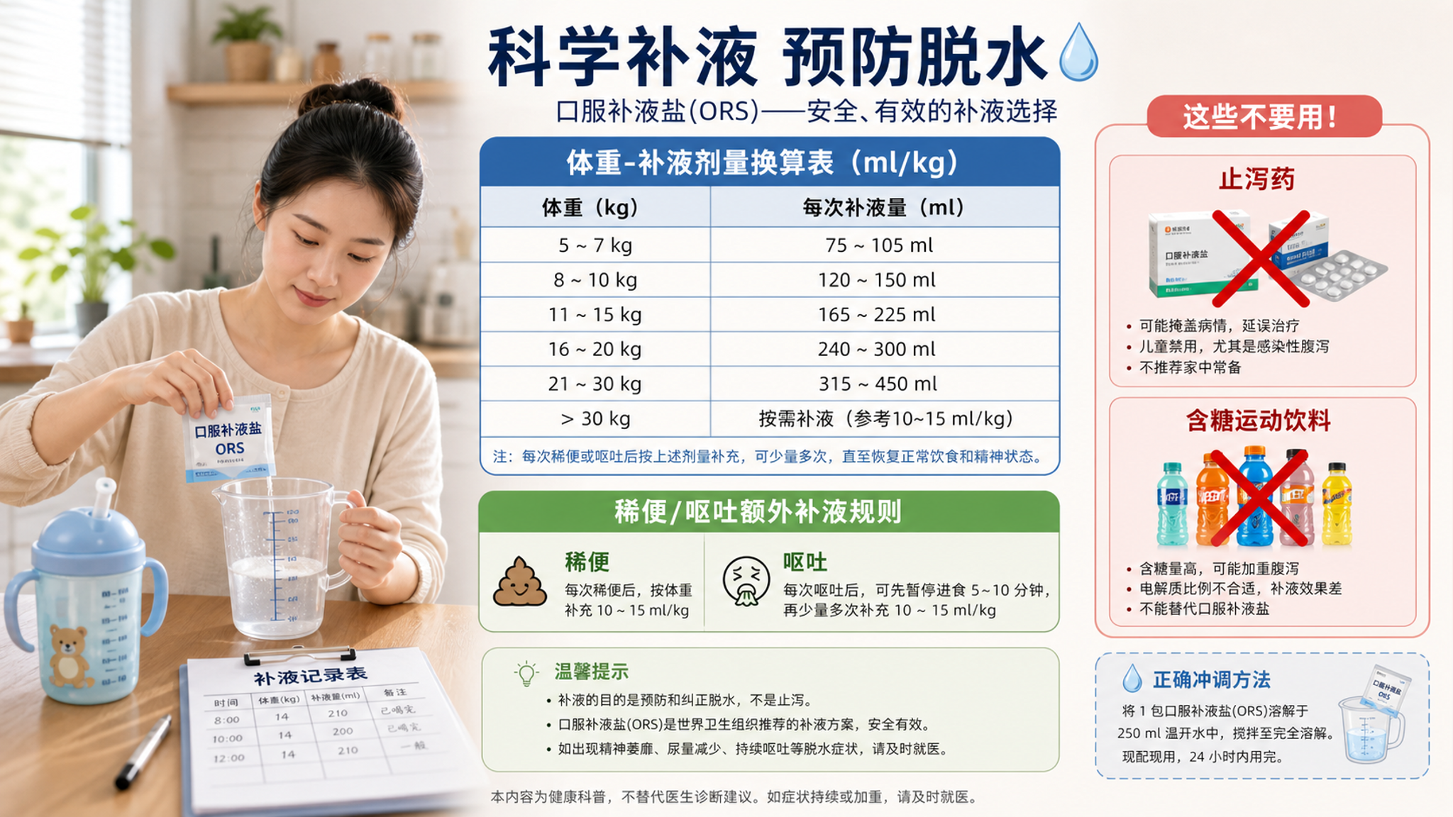 别急着挂水！孩子腹泻先做脱水分级