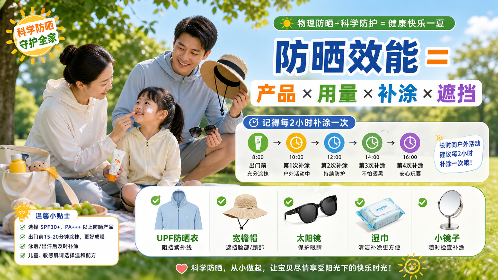 防晒别只看SPF：孩子越晒越黑越痒，可能少了这一步
