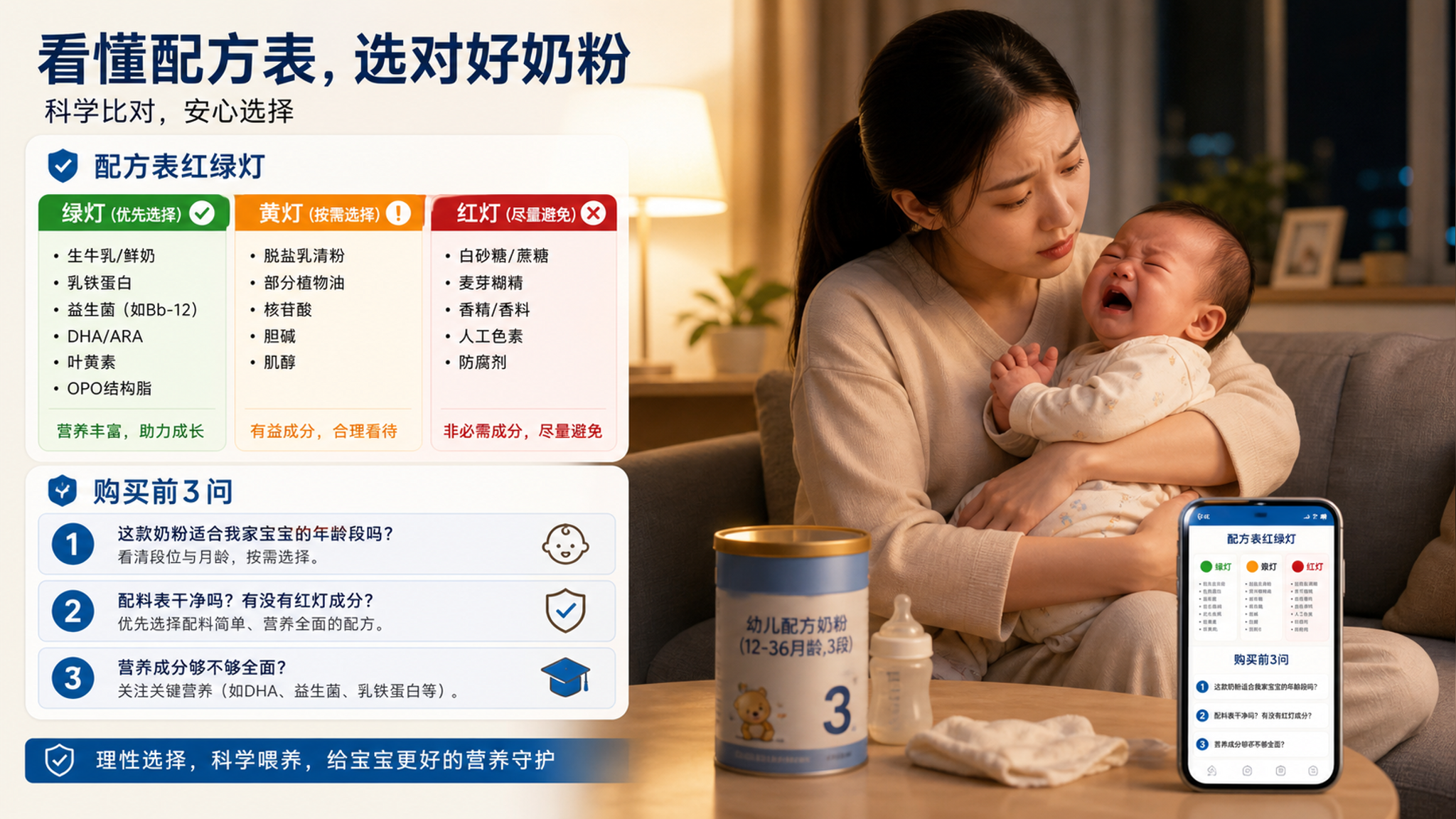 别被母婴店带节奏：3分钟看懂奶粉配方红绿灯