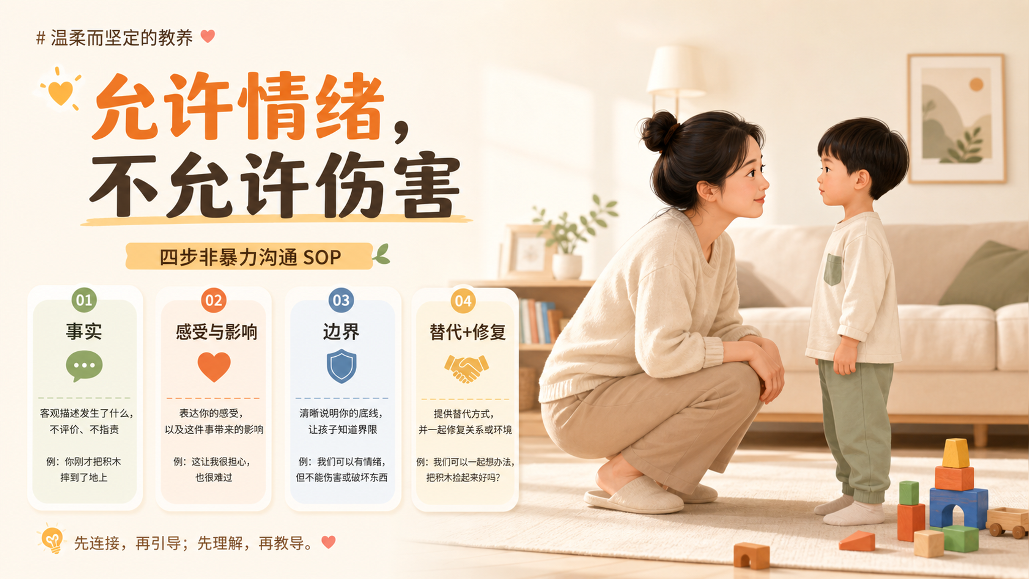 别再吼到崩溃了：孩子犯错就用这套NVC四步