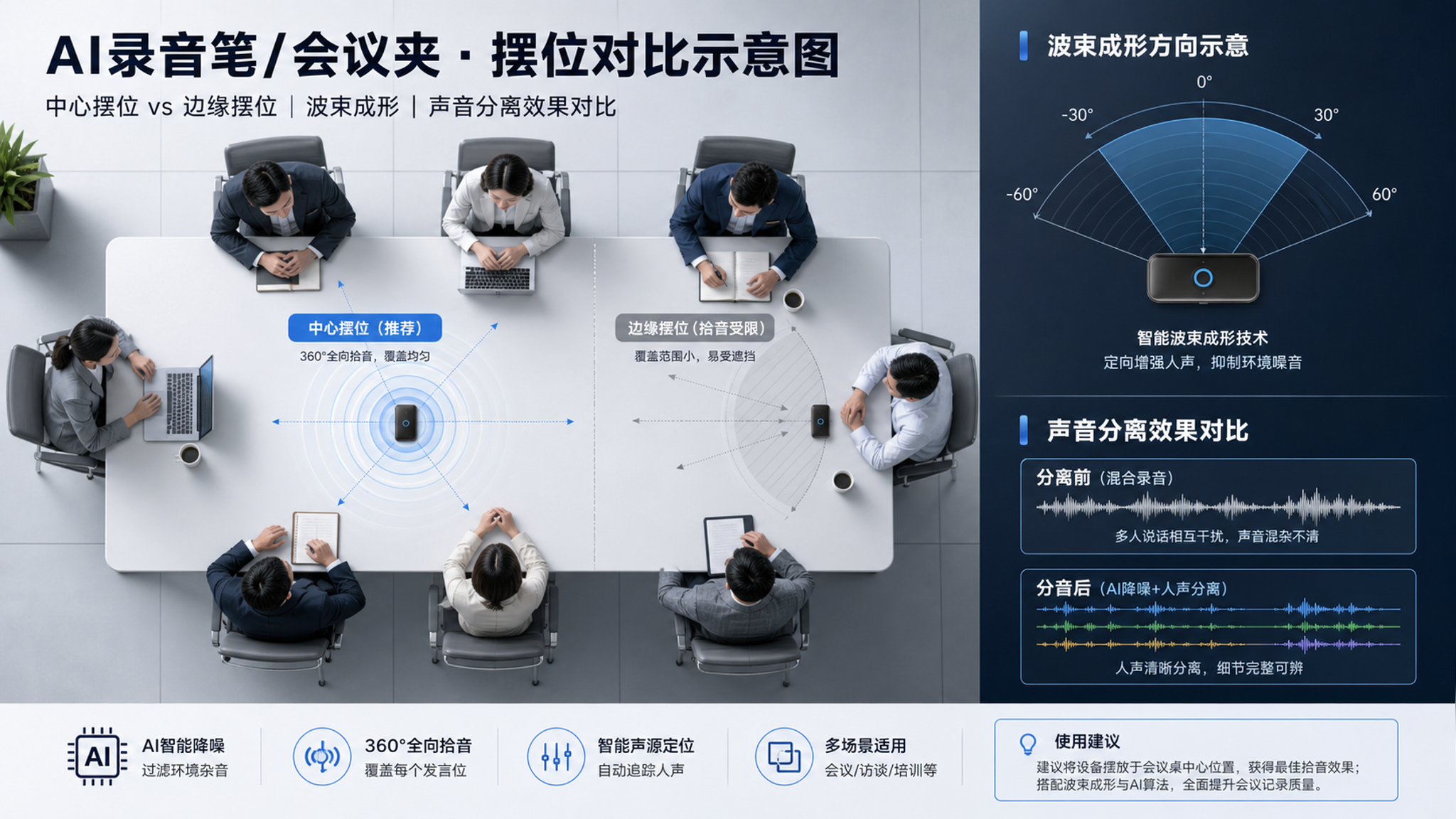 别再迷信99%转写率：会议录音成败在拾音链路