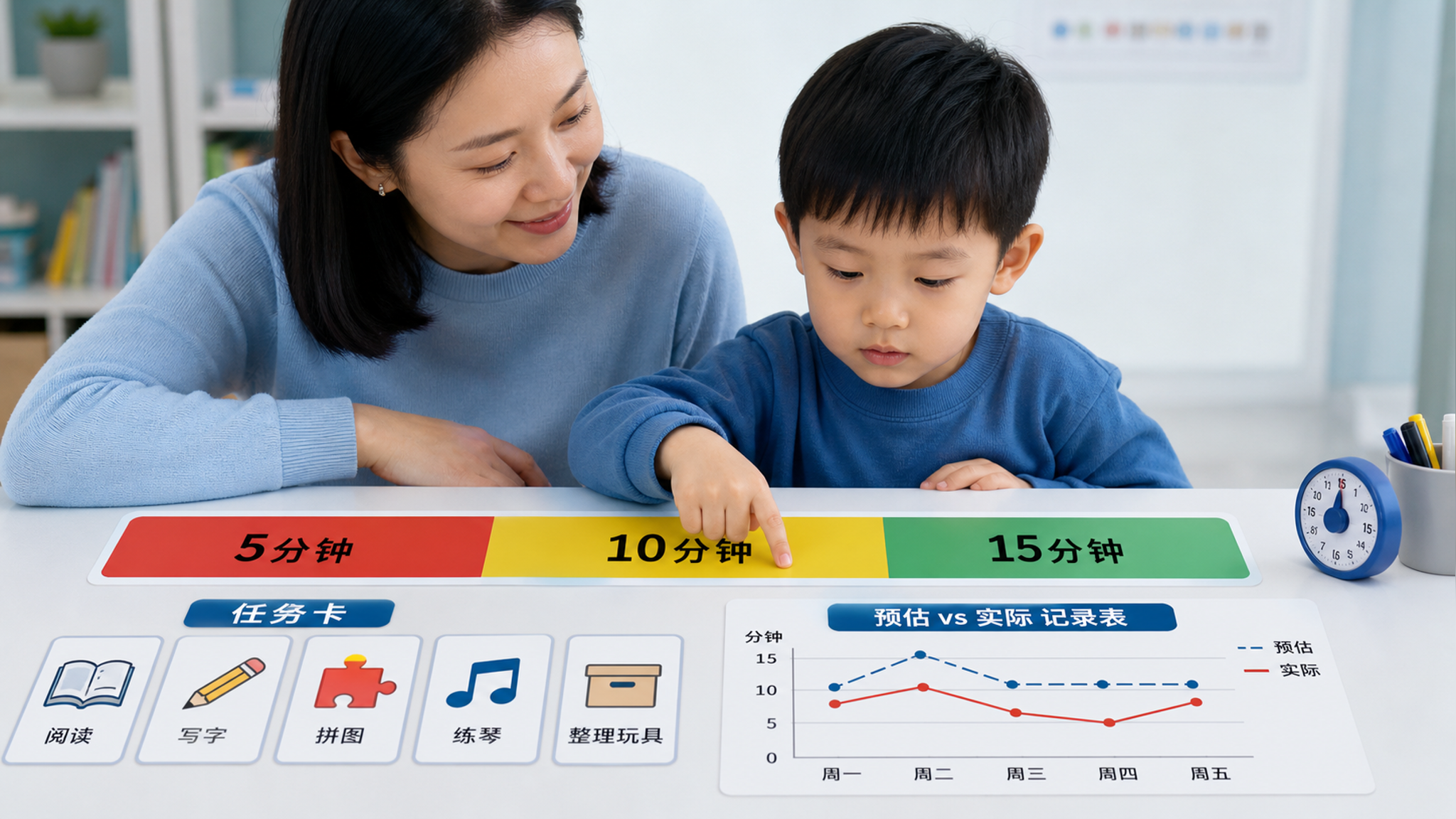 别再靠吼了：把时间变“看得见”，孩子自然不磨蹭