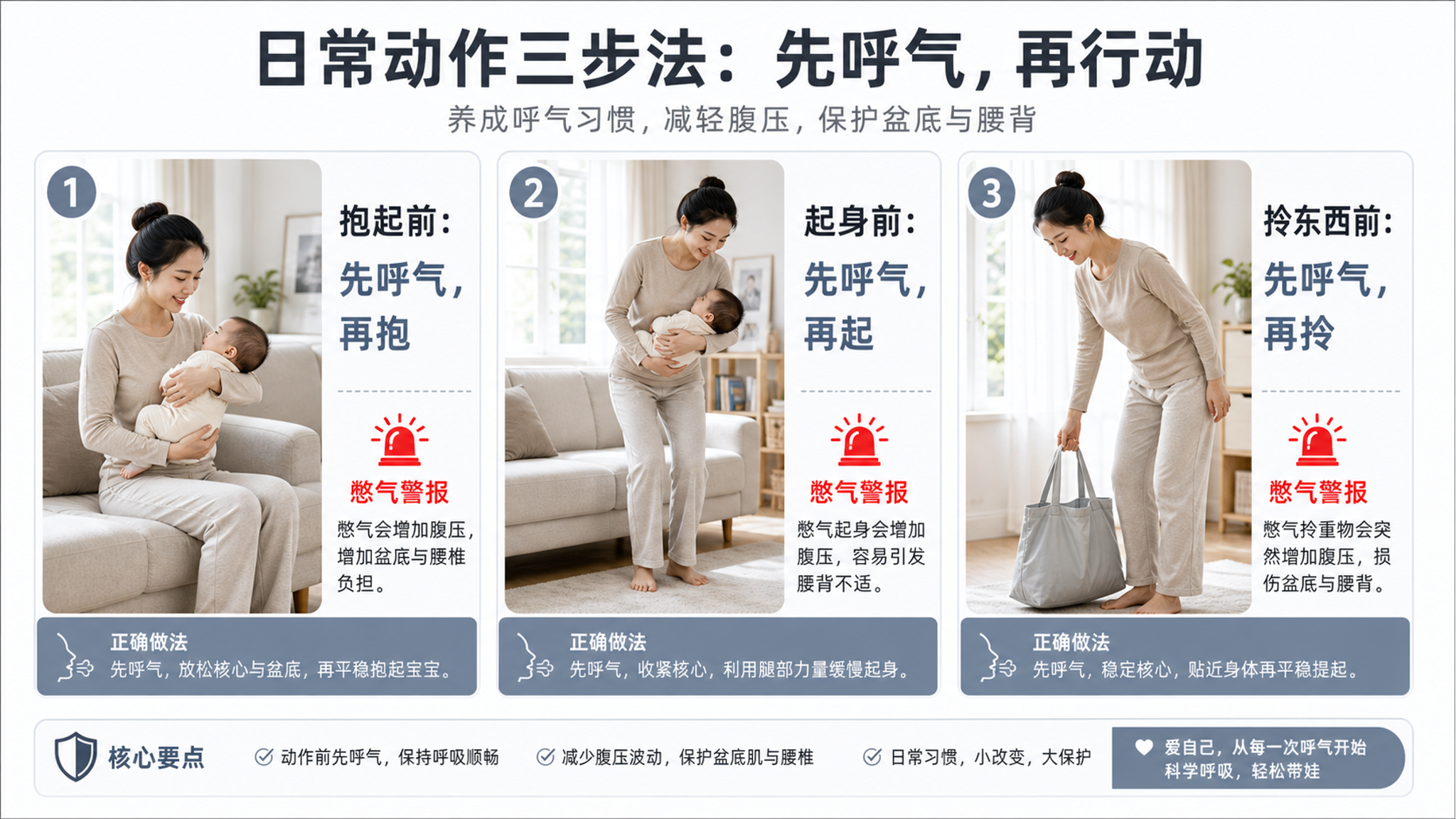 别再憋气硬扛了：三句“呼气优先”立刻减累