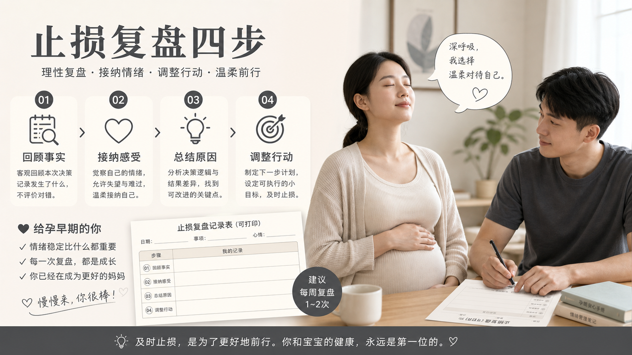 孕早期误食误用误运动后别崩溃：用止损复盘法把心放回去
