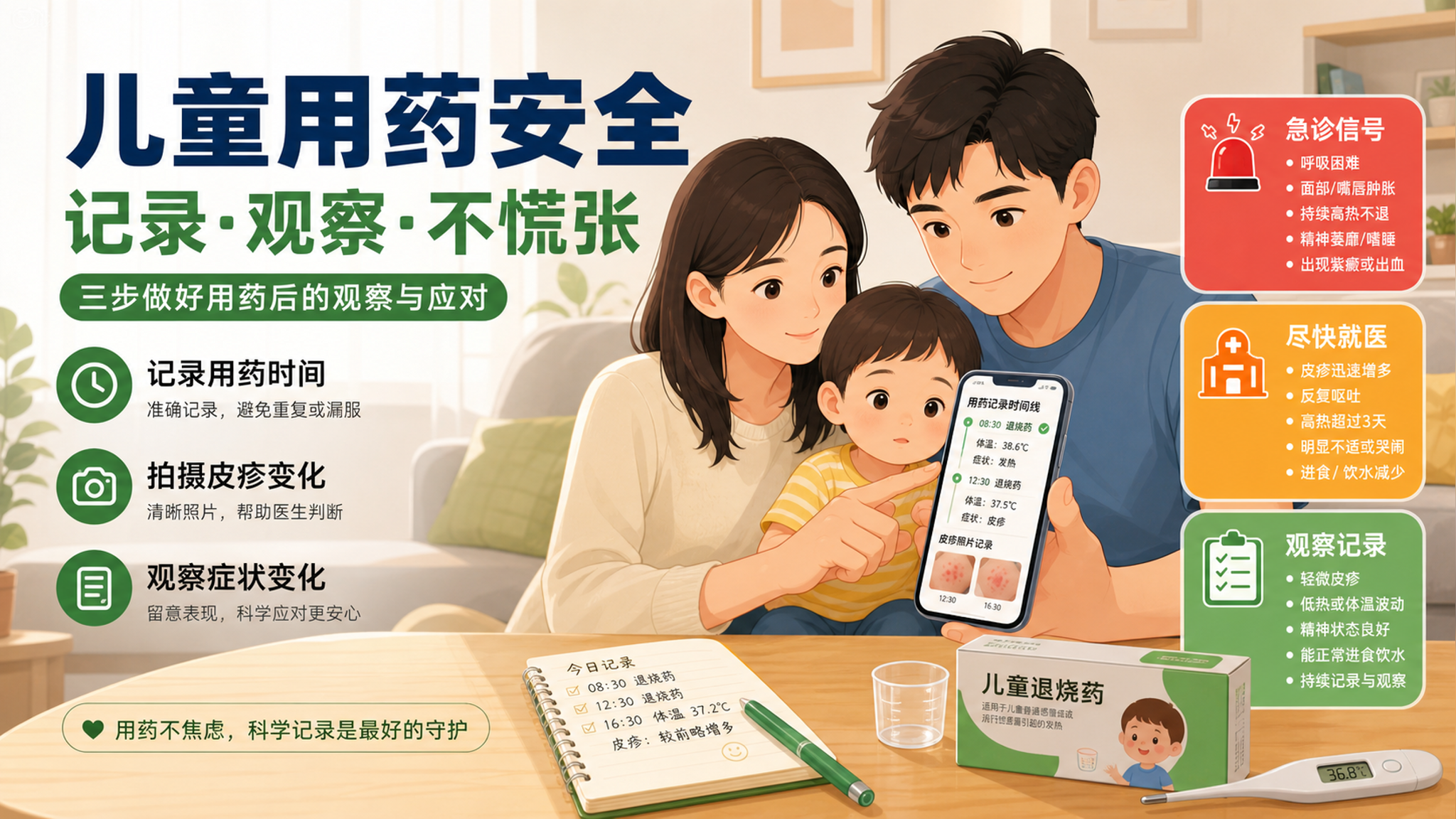 吃药后起疹子/吐了：先别怪药，5分钟分清该不该停