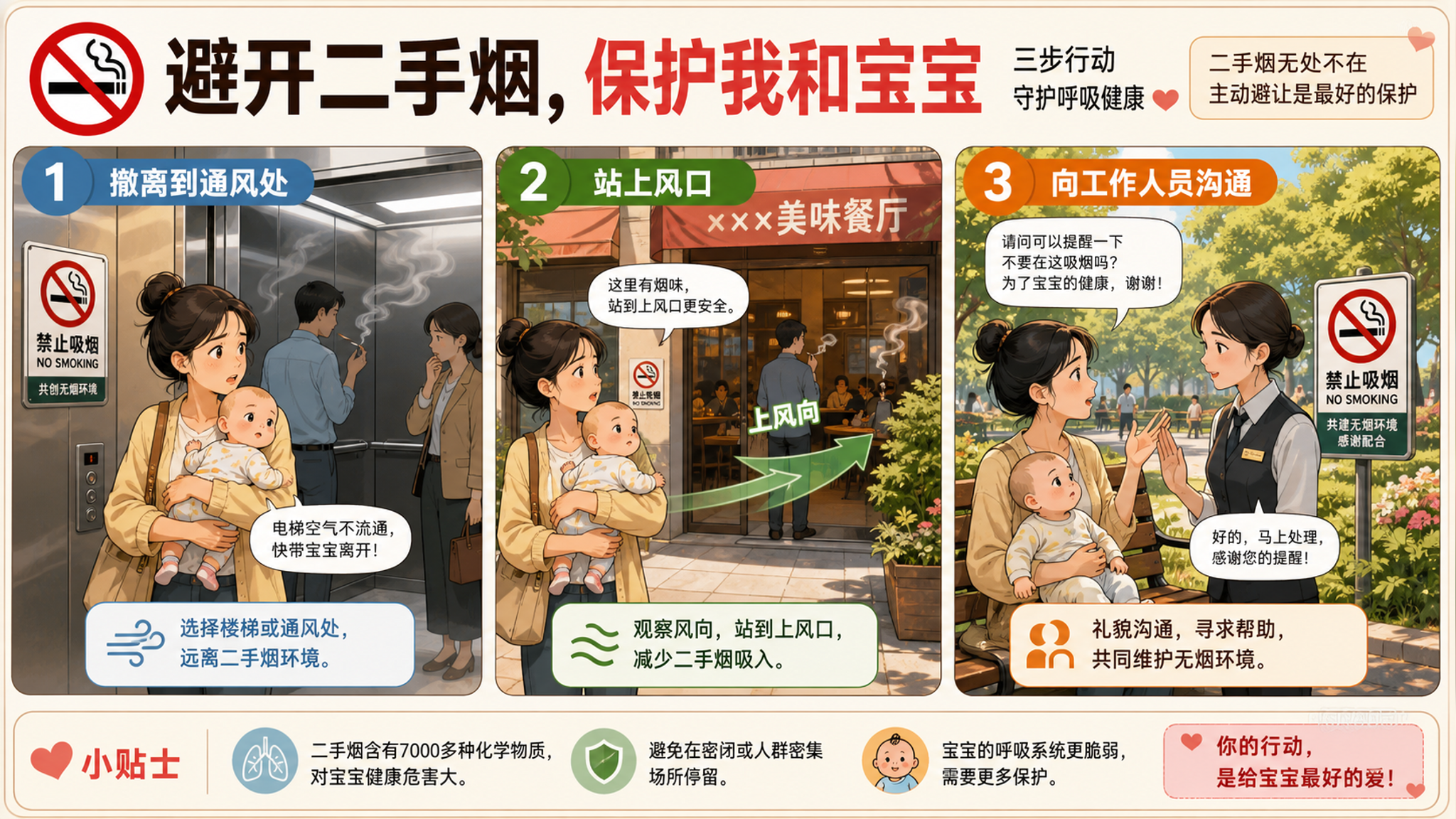 带娃遇二手烟别忍：3步避开+1条投诉路