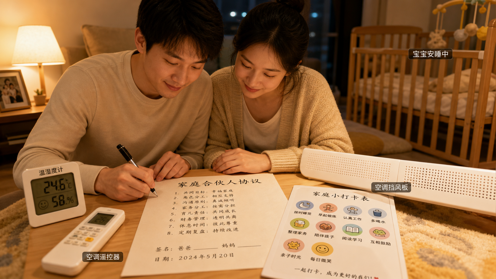 袜子吵成冷战后，我们用一张协议和解了