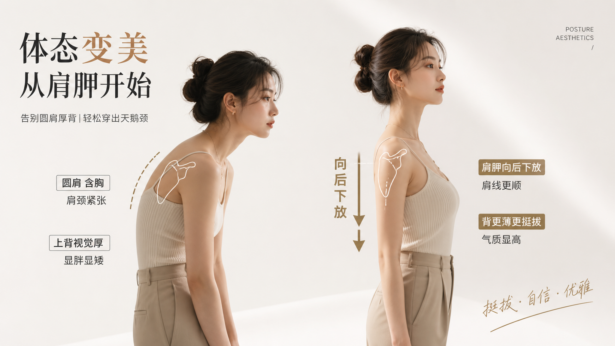 别只练肩了：8分钟练出薄背直角肩