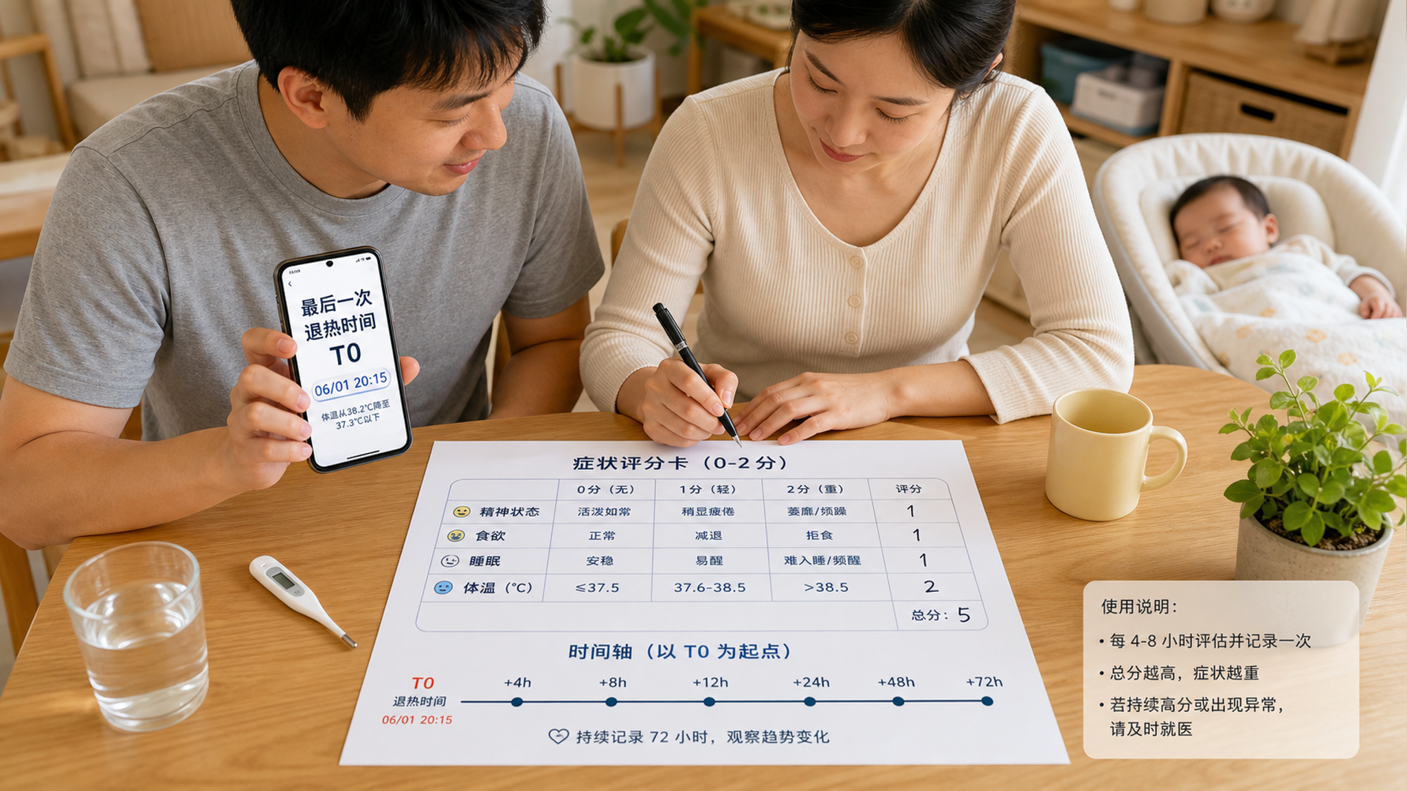 不用死等停药3天：按T0退热+评分判断能否接种
