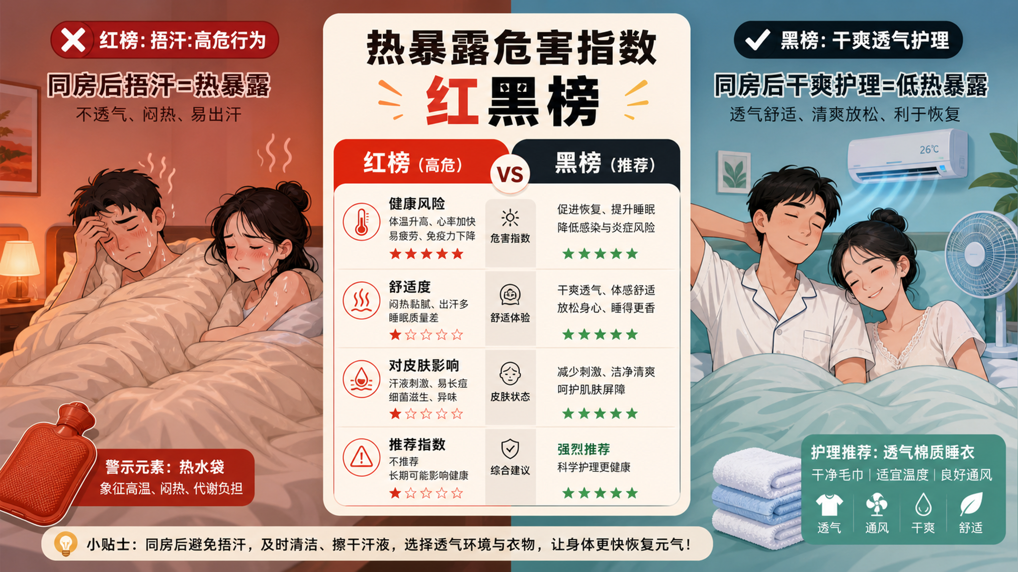 三伏天同房后别再捂汗了：你不是在助孕，是在给精子上高温刑