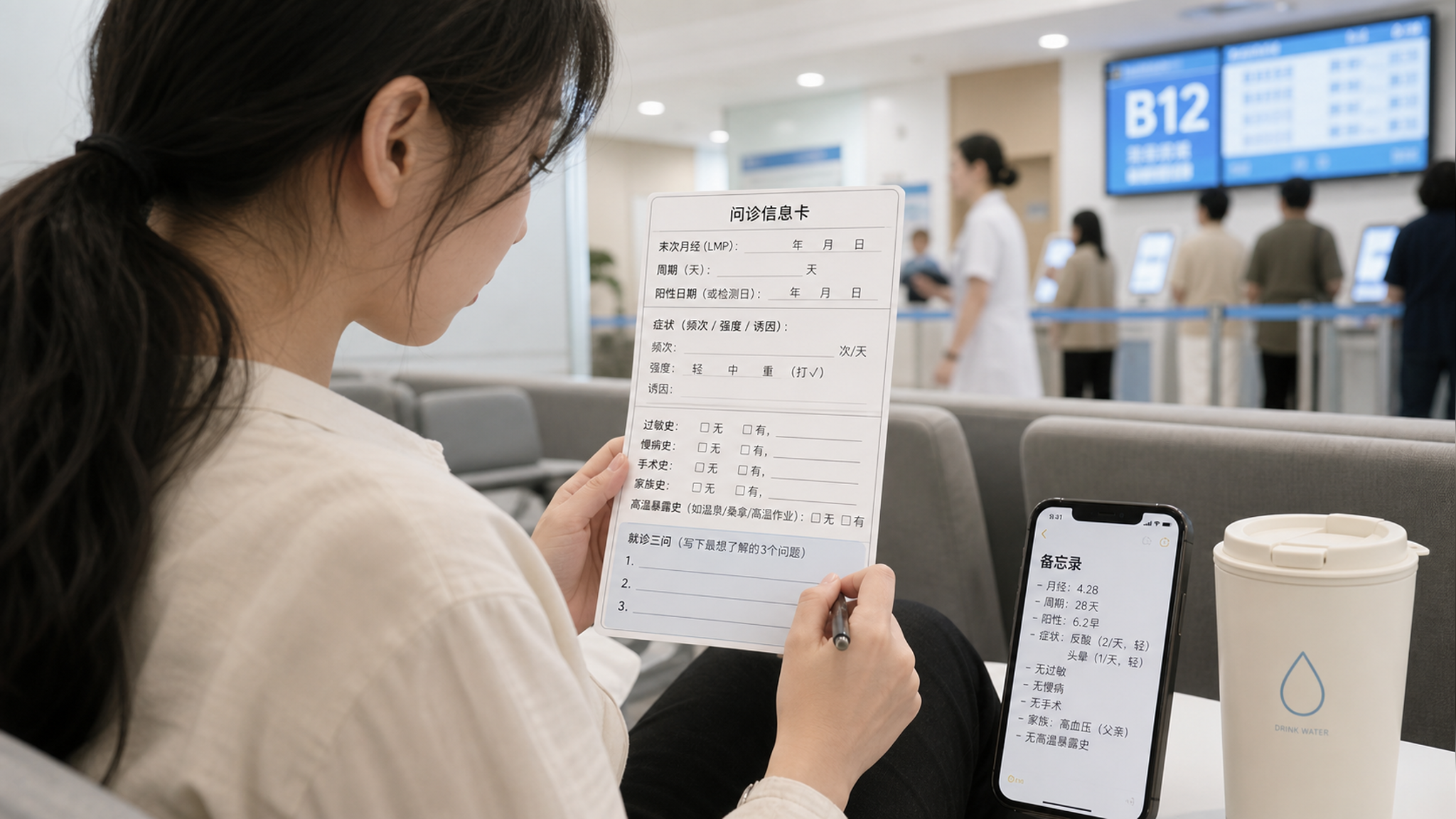 第一次早孕就诊别硬扛：这张信息卡让沟通更省时