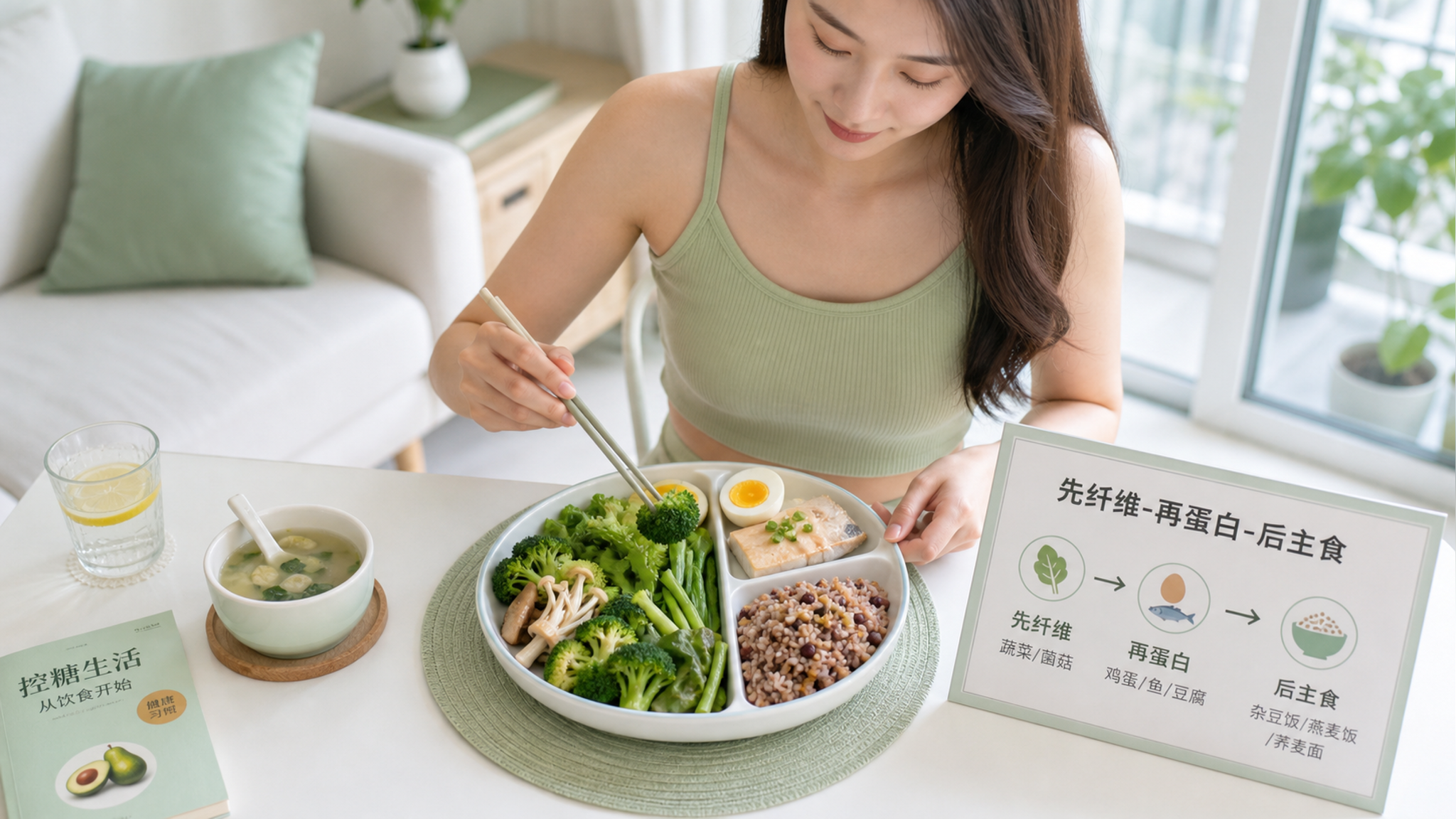 多囊控糖别硬扛：一套进食顺序+主食替换就够了