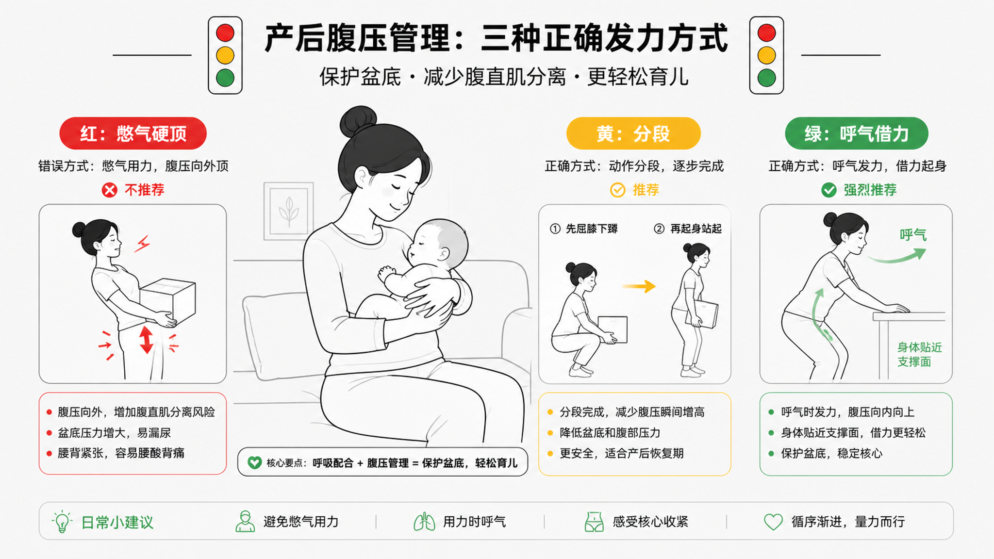 产后百天先别卷腹：4个高腹压触发点快关掉