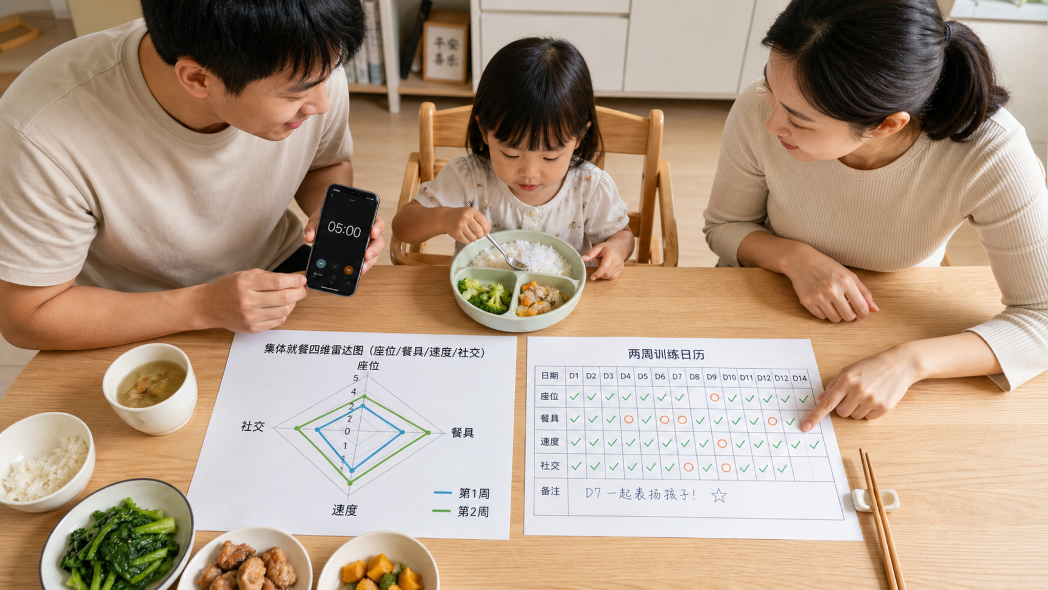 幼儿园吃饭总吃不饱？先练这4个“集体就餐技能”