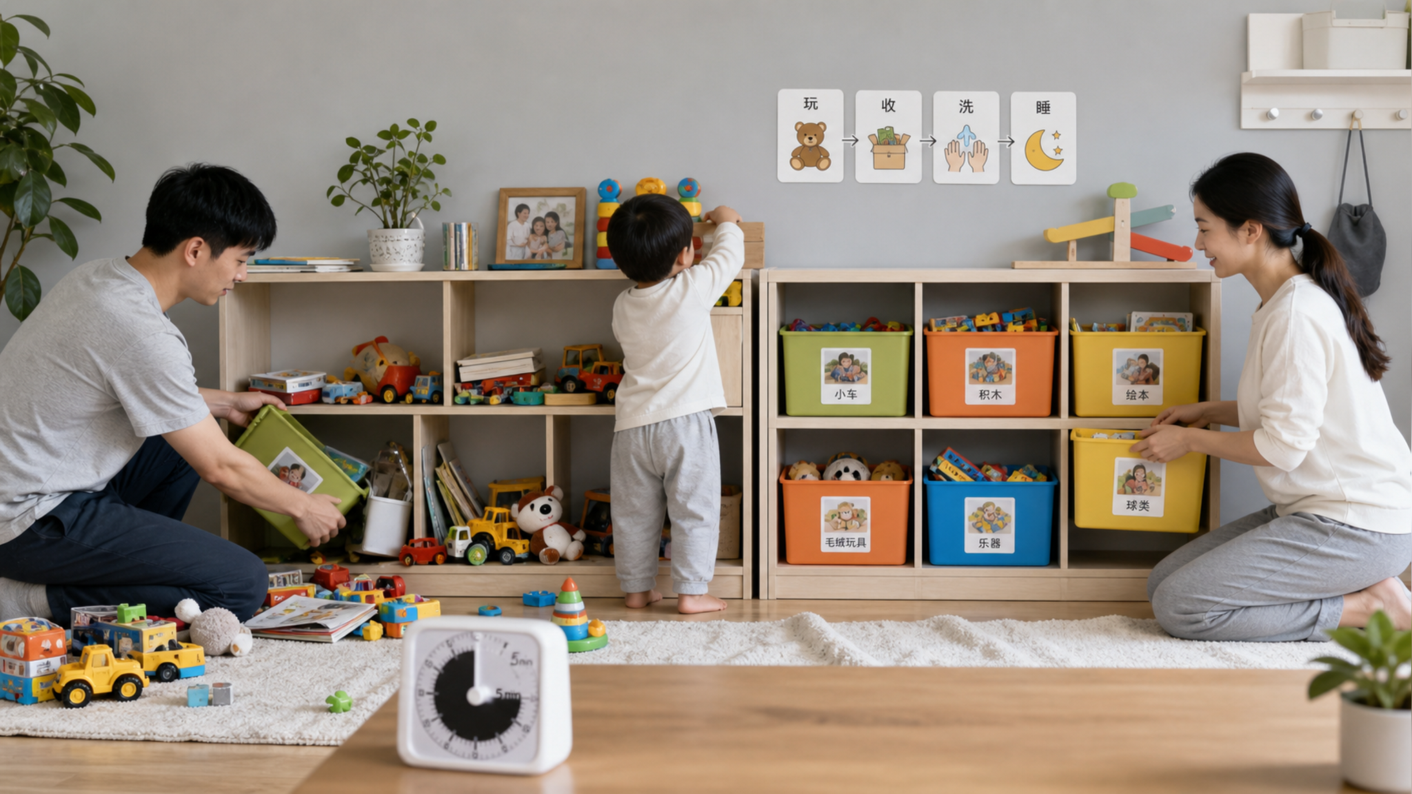 孩子非要按顺序摆玩具？8步把秩序感变成自我管理