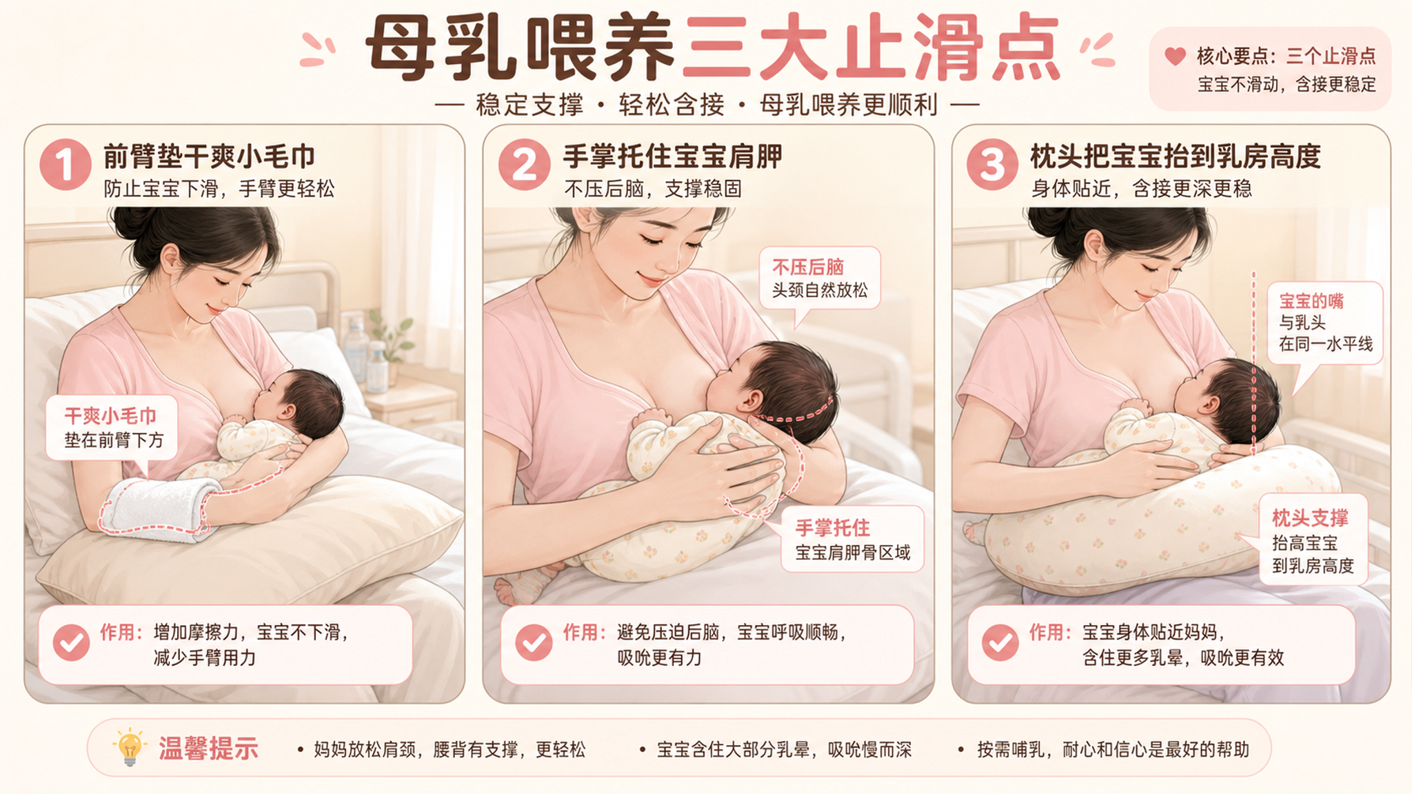 出汗一喂就痛？3个止滑点让含接稳住不打滑
