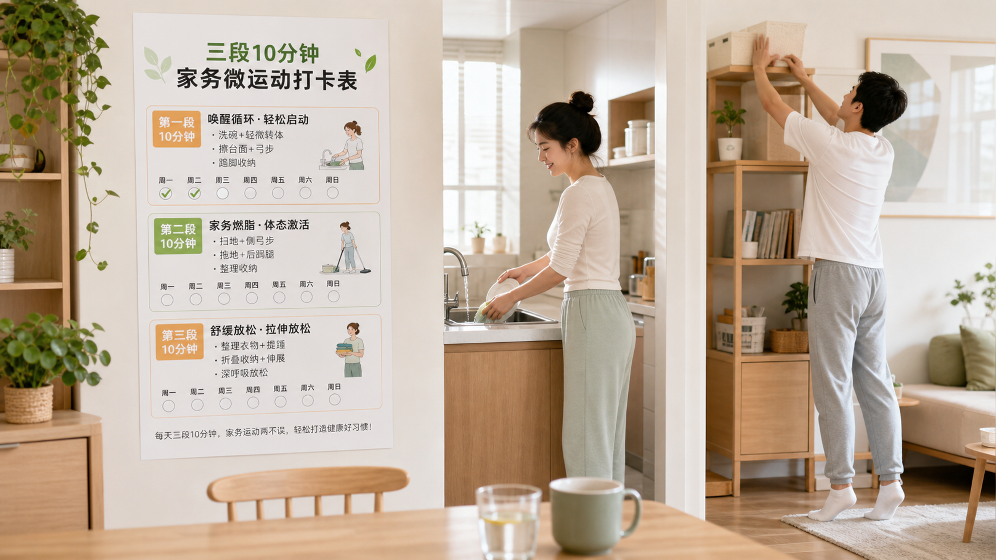 家务别攒到周末：三段10分钟把代谢带起来