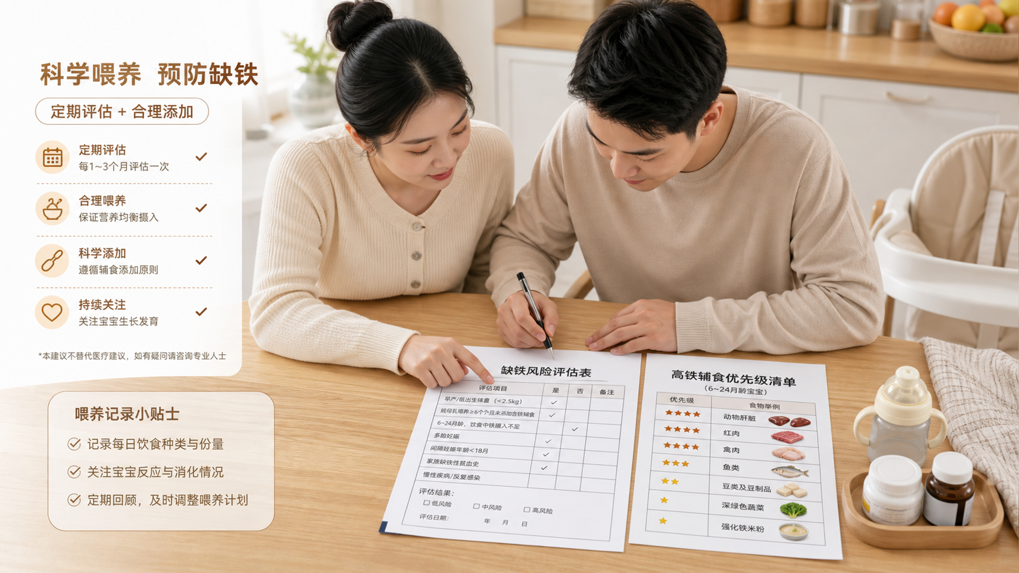 宝宝瘦了就缺铁？4步自查贫血风险，别先买补品
