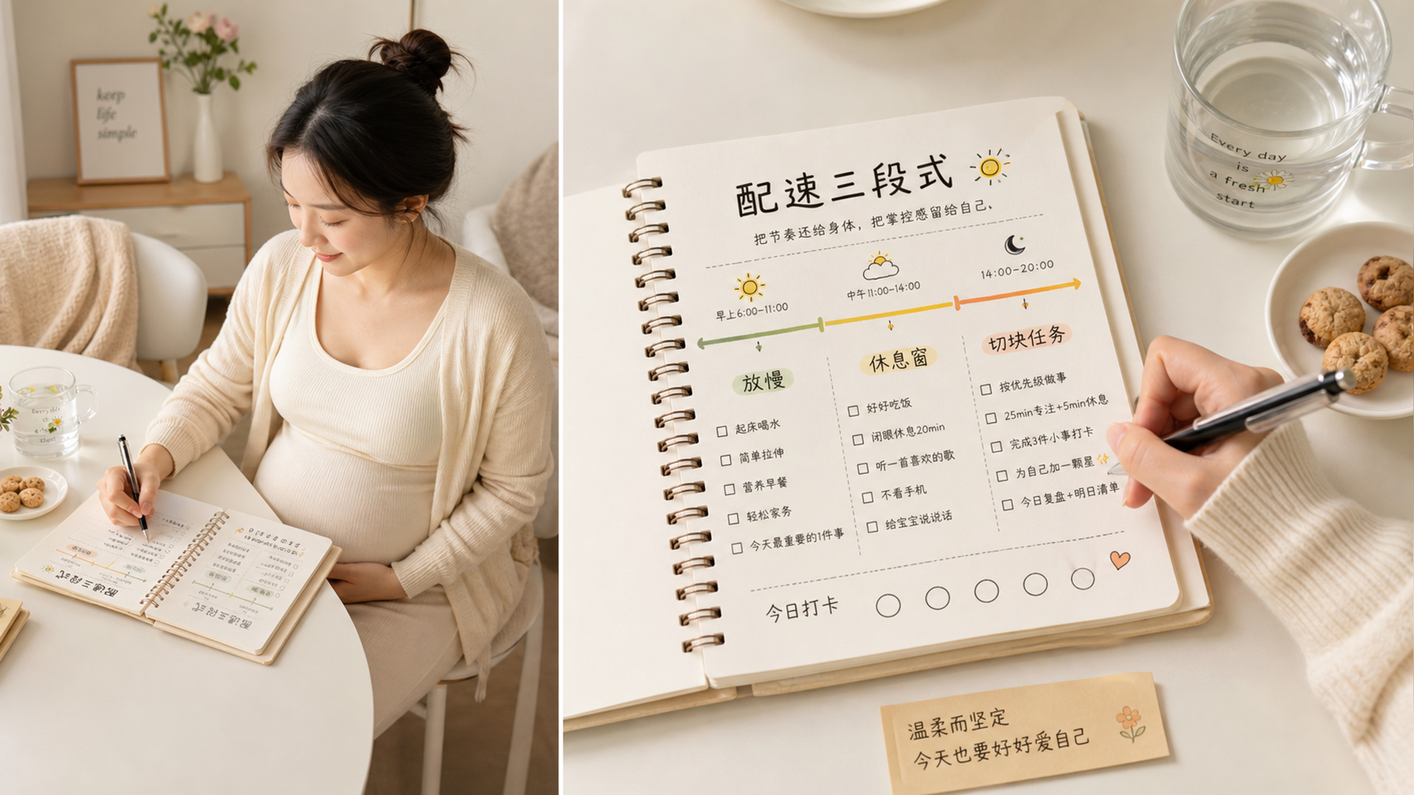 早孕恶心别硬扛：用“三段配速”省出体力