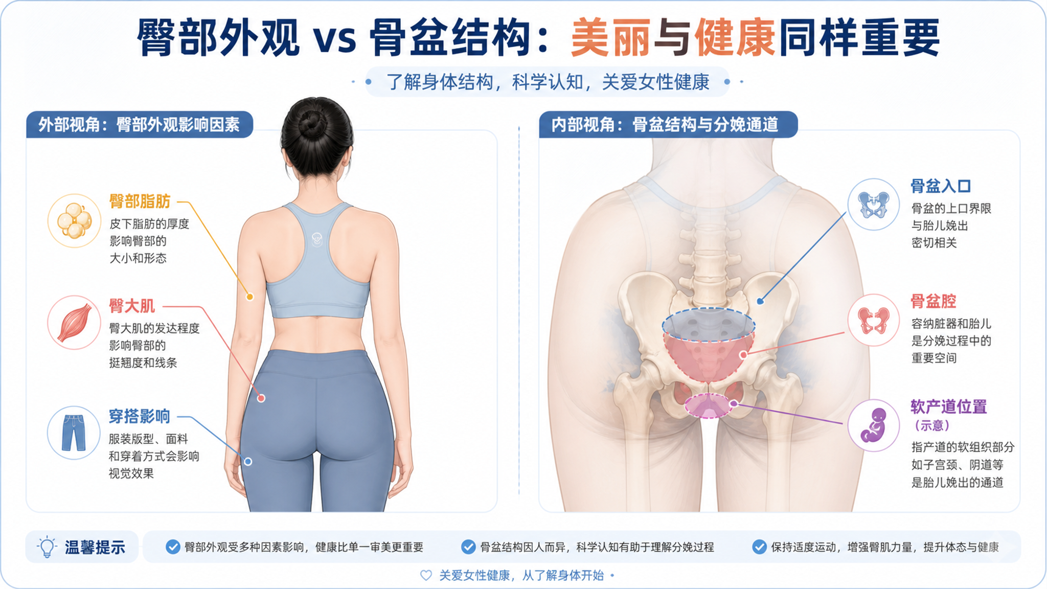 屁股大就好生养？先分清臀部外观和骨盆结构