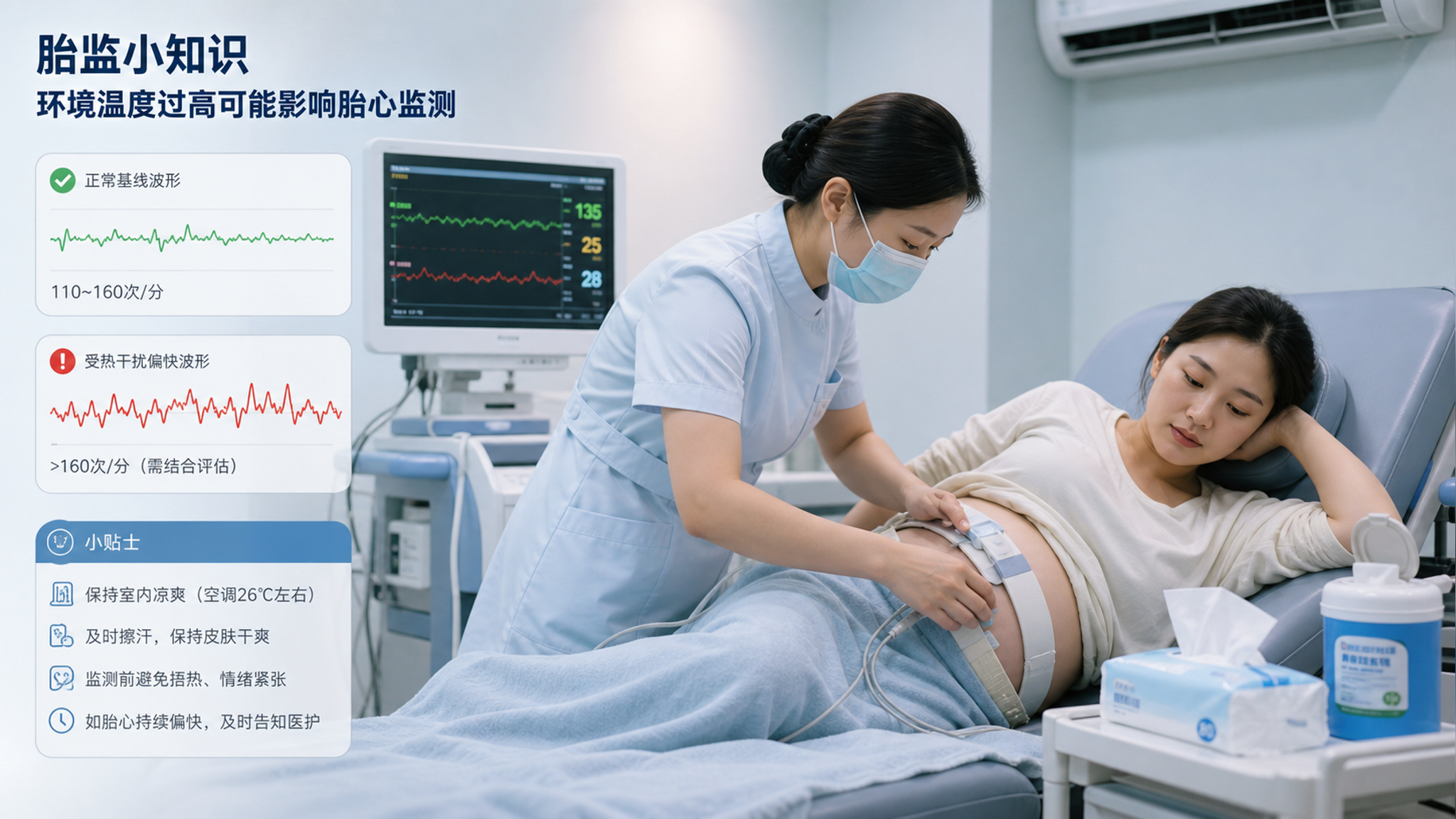 胎监基线160+别先慌：先排除3个常见干扰