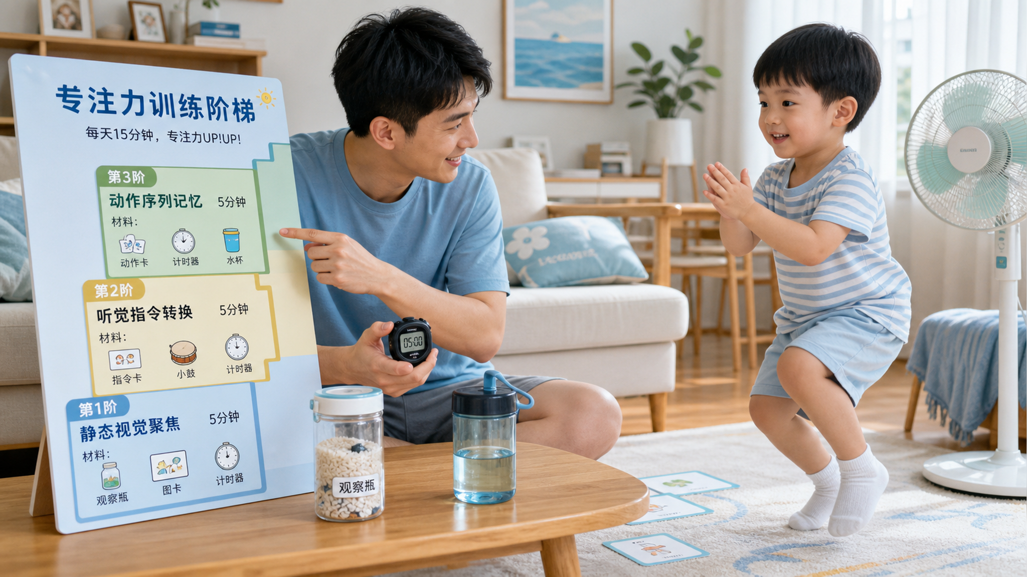 孩子坐不住别急着吼：用这套专注力梯度动线