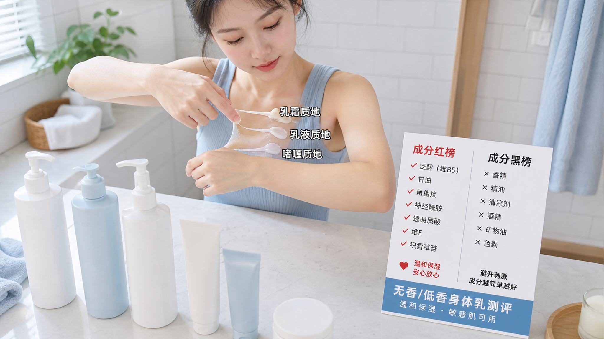 夏天越涂越痒？低香无香身体乳避雷清单