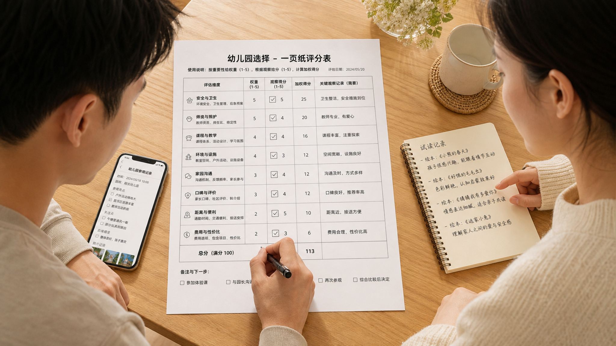 选幼儿园别被硬件骗了：4项评分表看清适配度