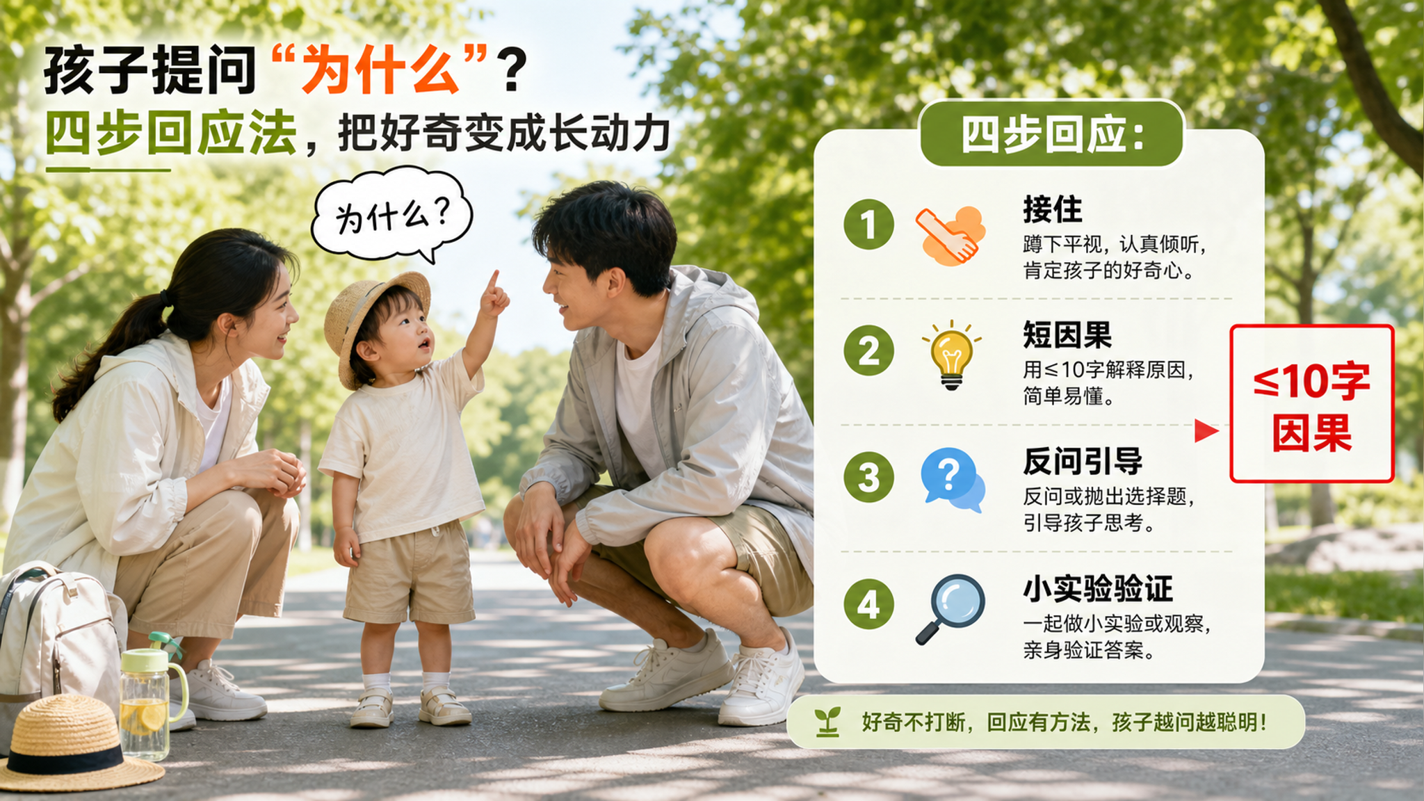 孩子疯狂问“为什么”？用四步回应，把好奇变成逻辑