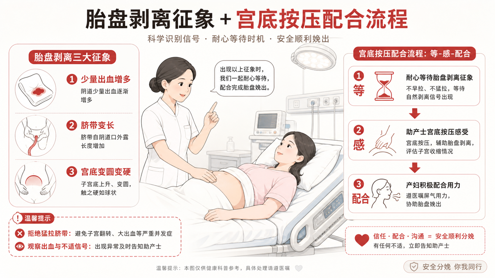 胎盘别急着“赶出来”：记住等感配合三步