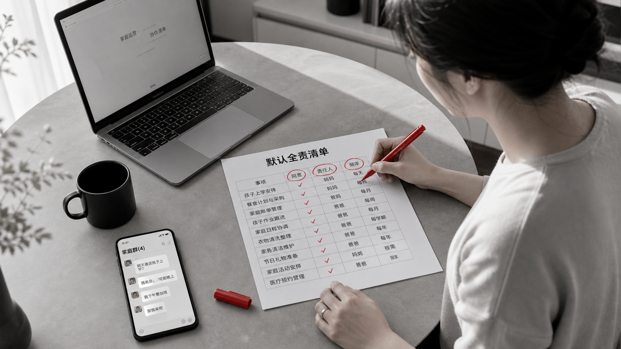 把“我应该”改成“我同意”：妈妈退出默认全责