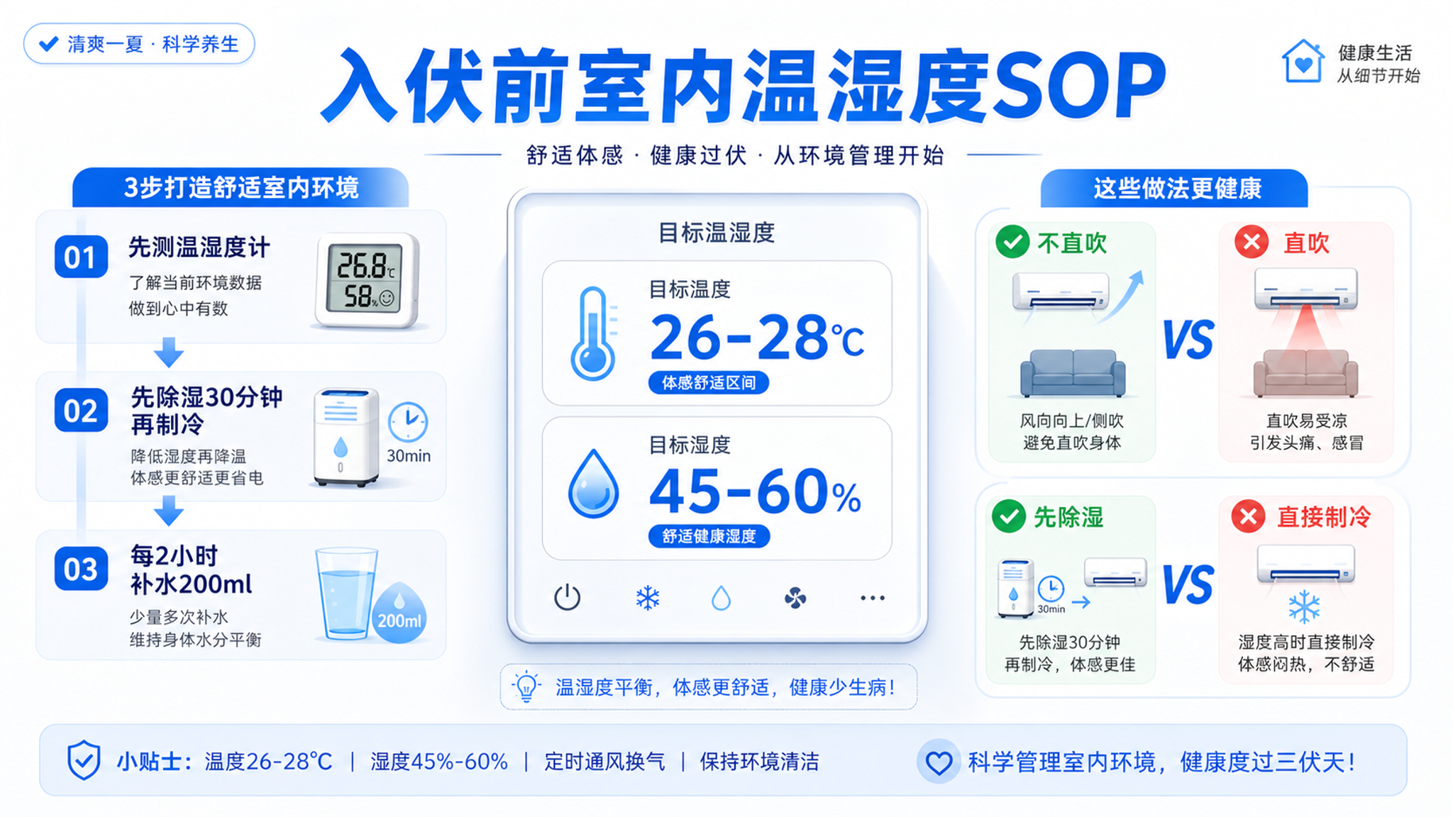 入伏前闷热高湿：这套空调SOP让孕妈舒服一点