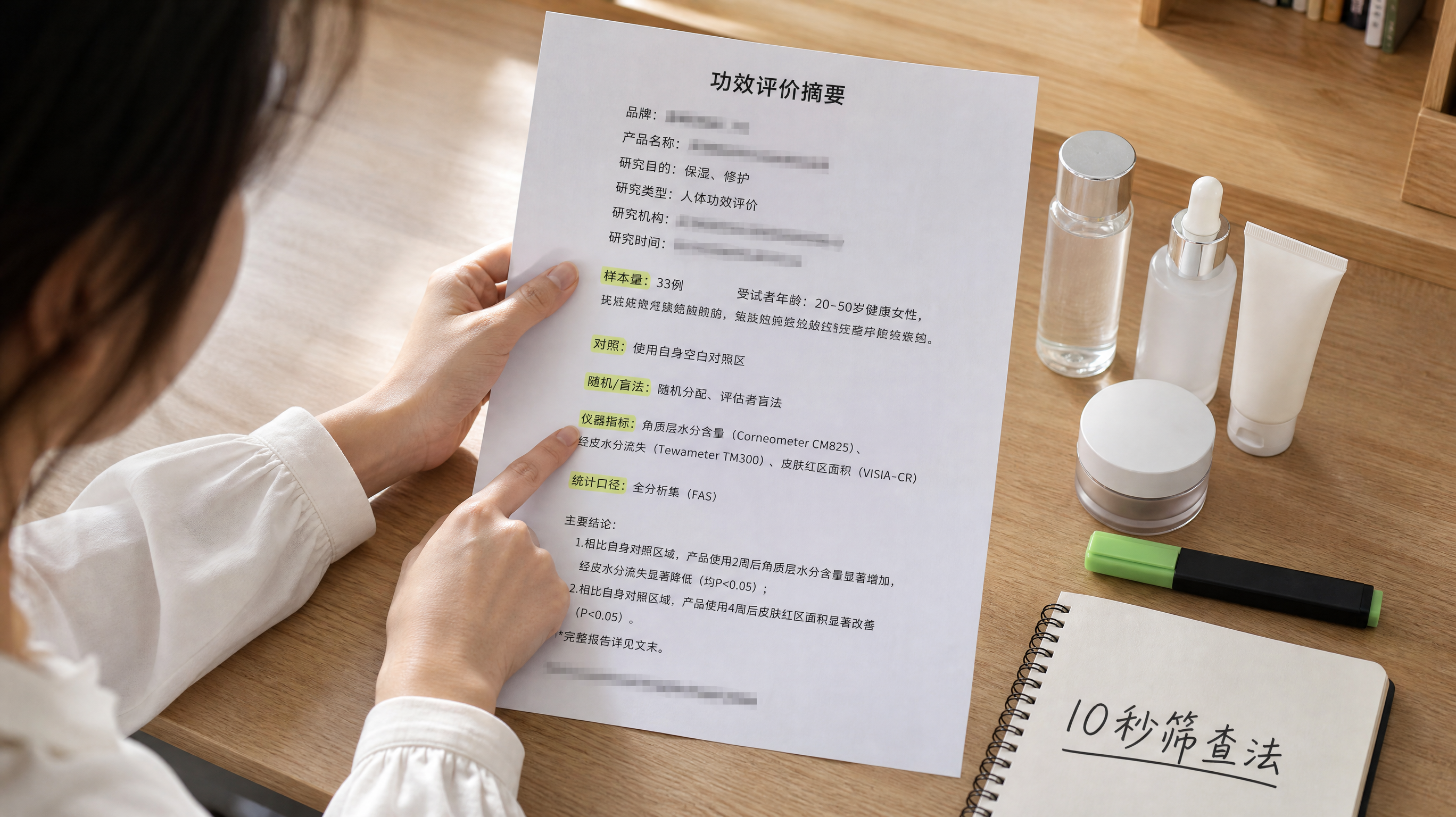 “临床验证”不等于有效：10秒看穿功效报告4个关键