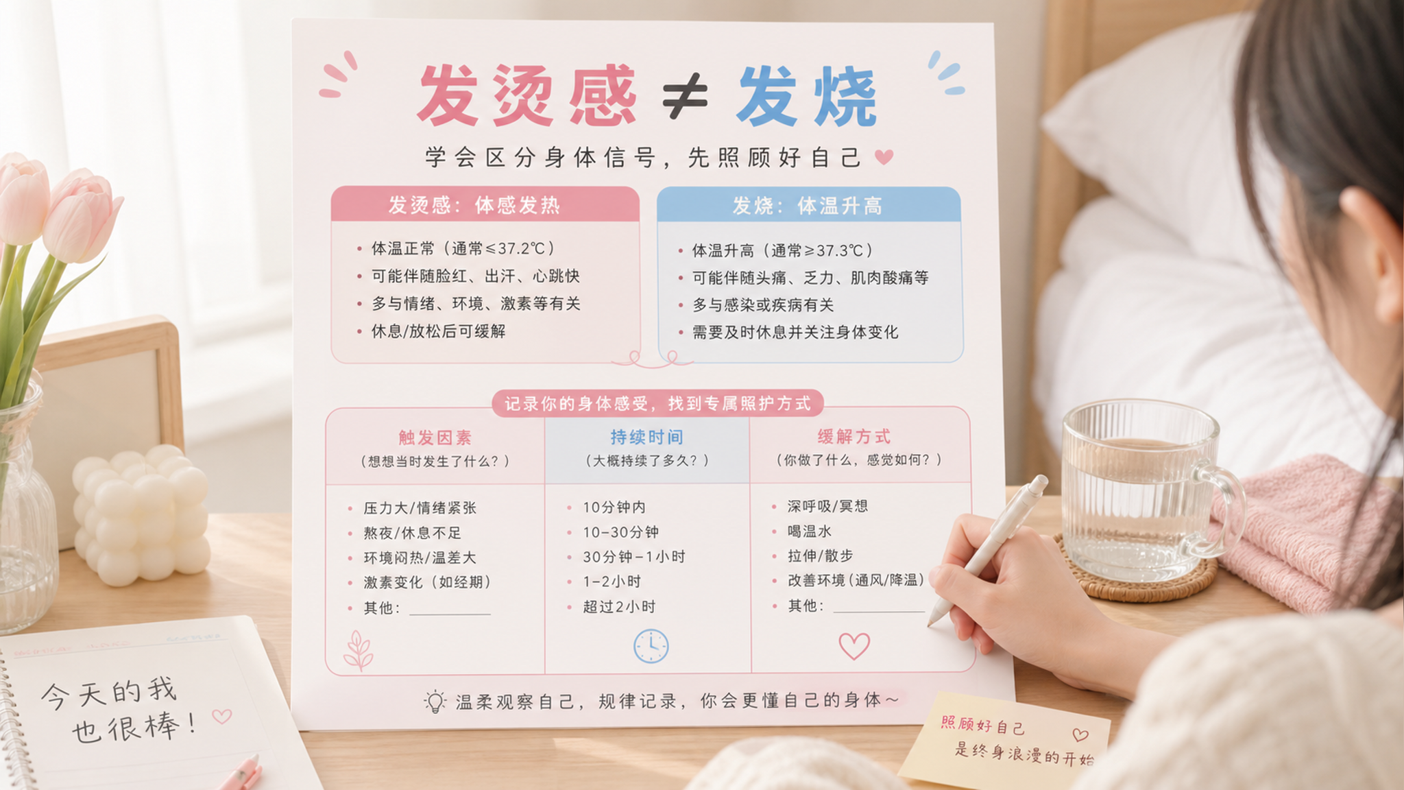 孕早期总觉得发烫心慌？先用这张自查清单稳住