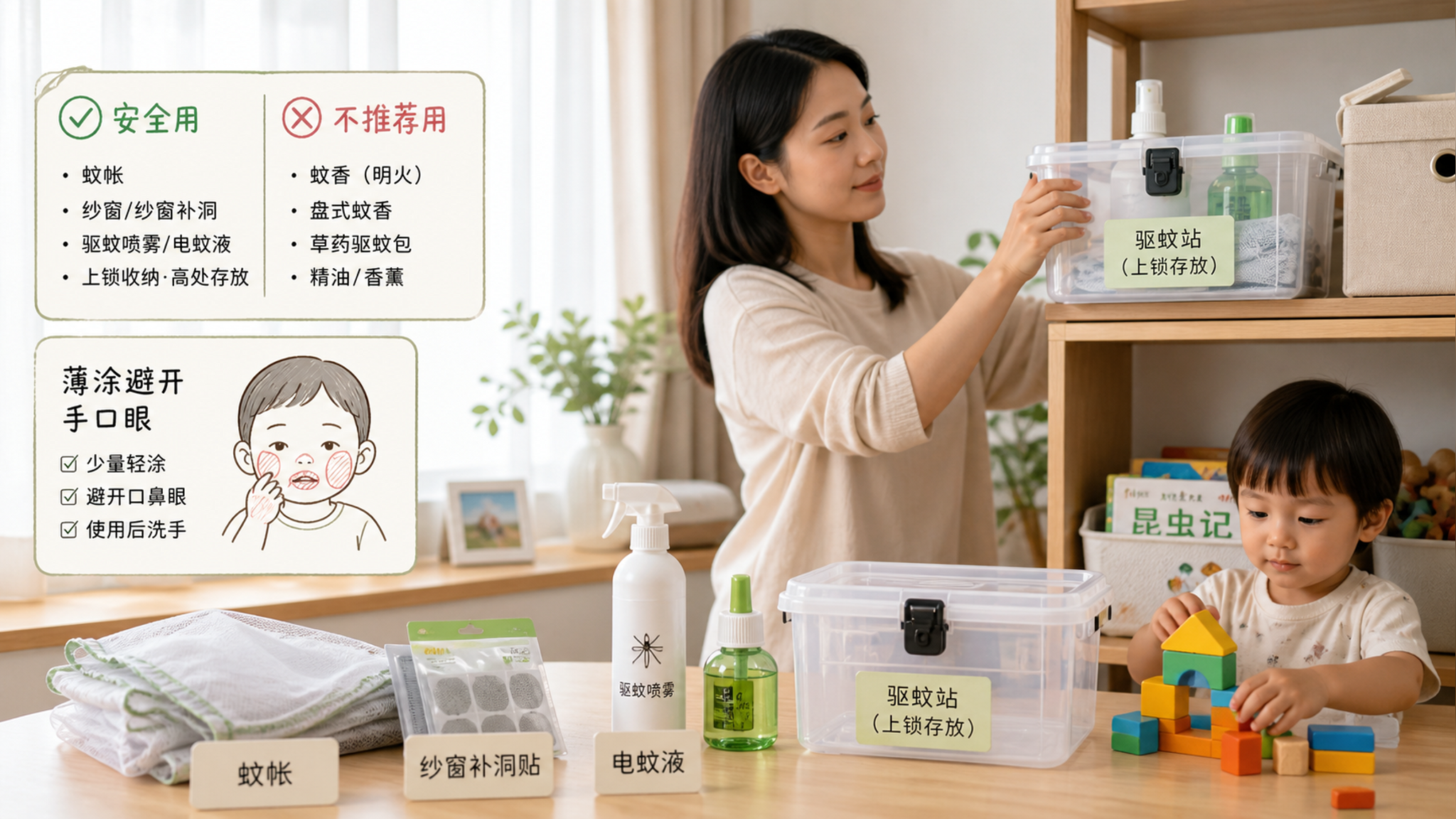 夏天驱蚊最怕的不是蚊子，是孩子把驱蚊用品“吃进嘴”