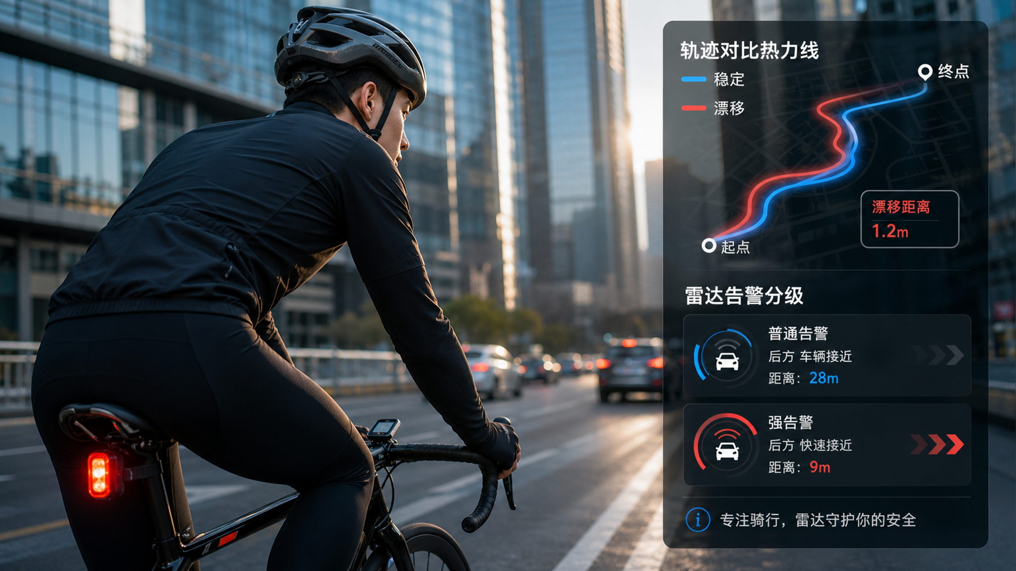 城市通勤码表怎么选：定位稳+雷达灵的安全闭环