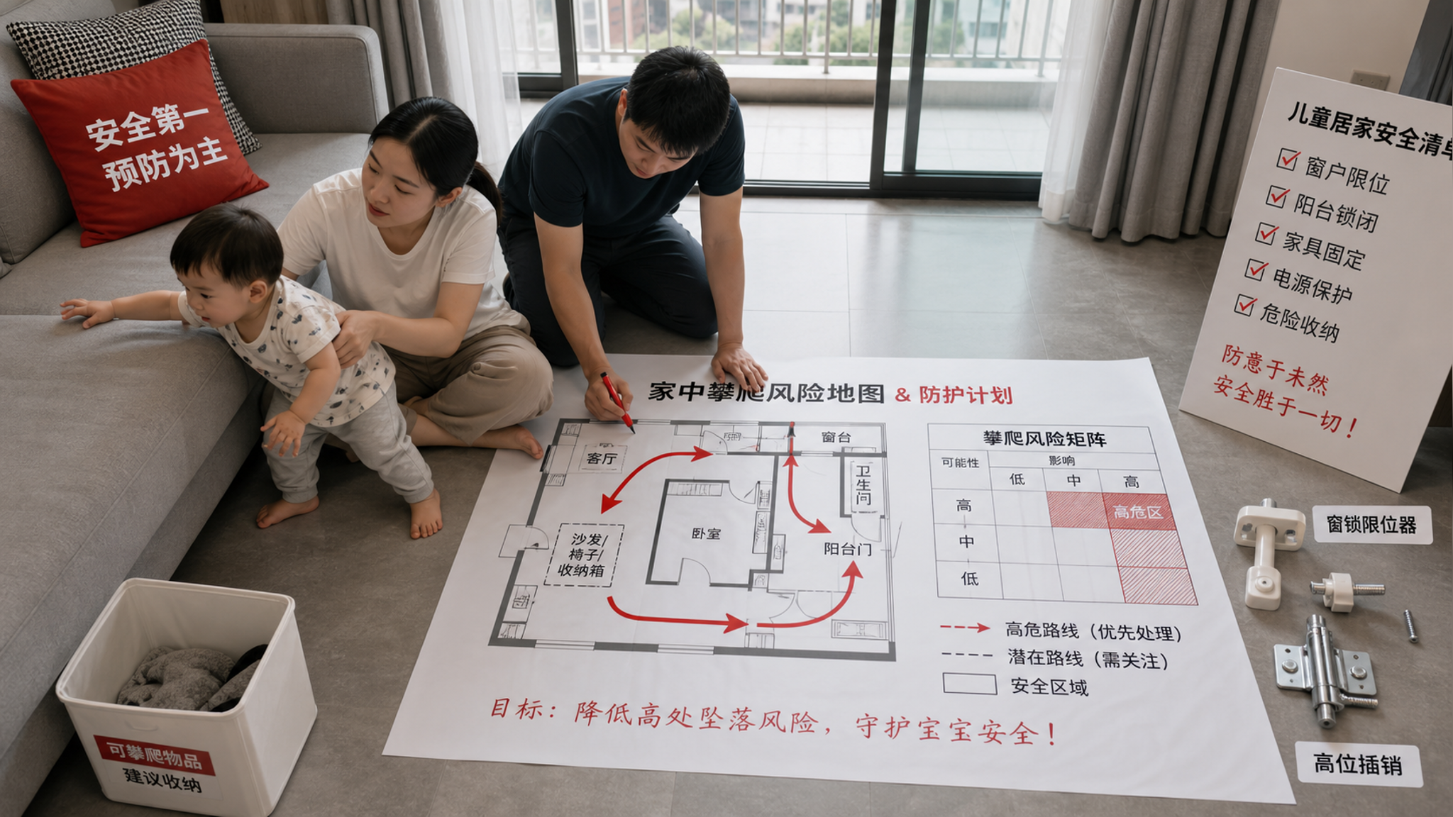 防撞条不等于安全：1-3岁最危险的3条坠落链