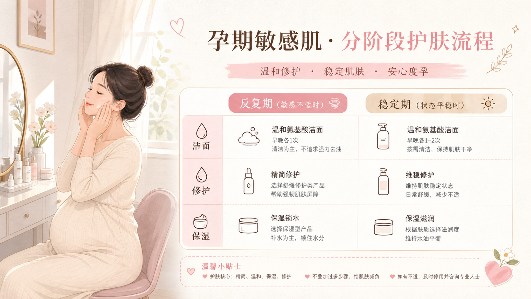 孕期脸上反复小颗粒又痒？先按“屏障敏感”处理