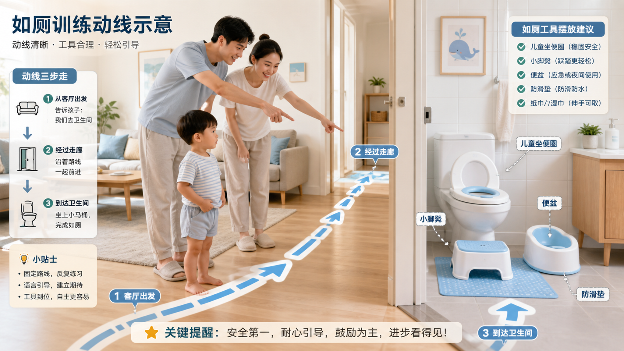夏天脱尿不湿别靠“军训”：72小时自主如厕SOP＋周报模板