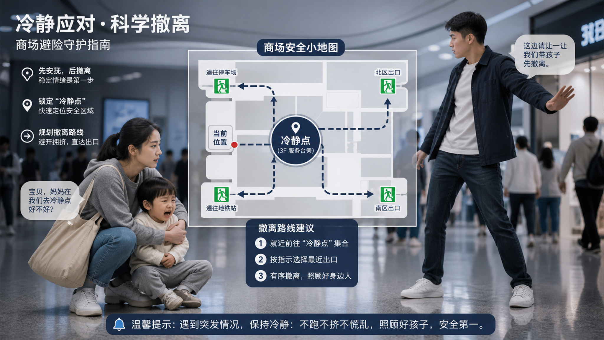 孩子商场躺地尖叫？用S-E-P三步稳住不妥协