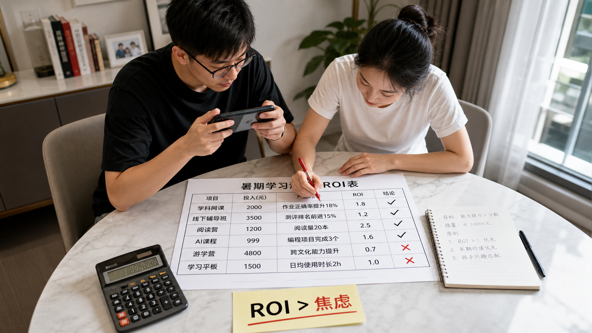 暑假学习消费别瞎买：先用ROI表审一遍